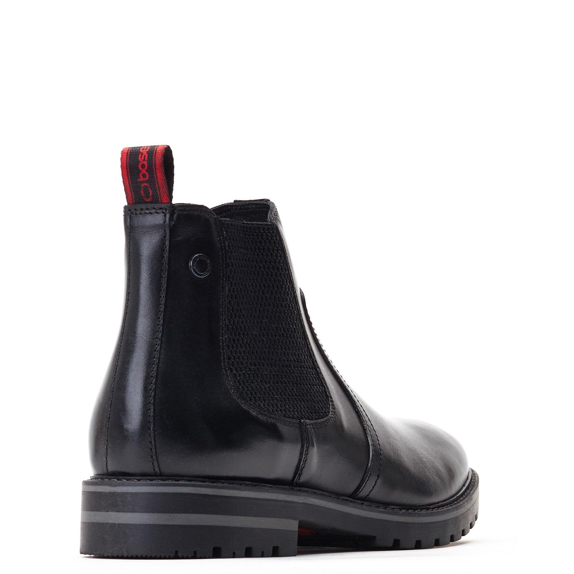 Black - Base London - Cutler Waxy Chelsea Boot - 3
