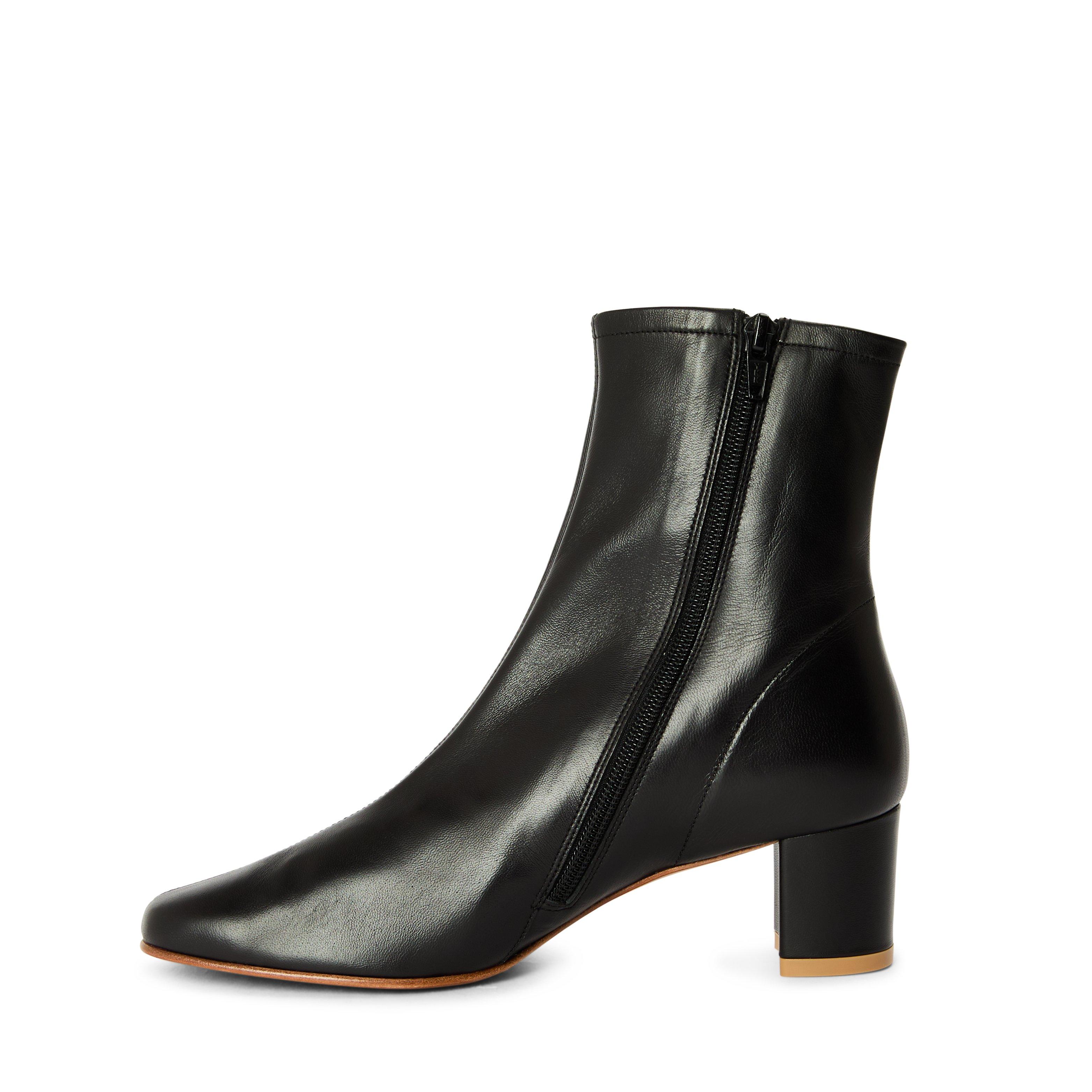 Black - By Far - Sofia Leather Heeled Boots - 2