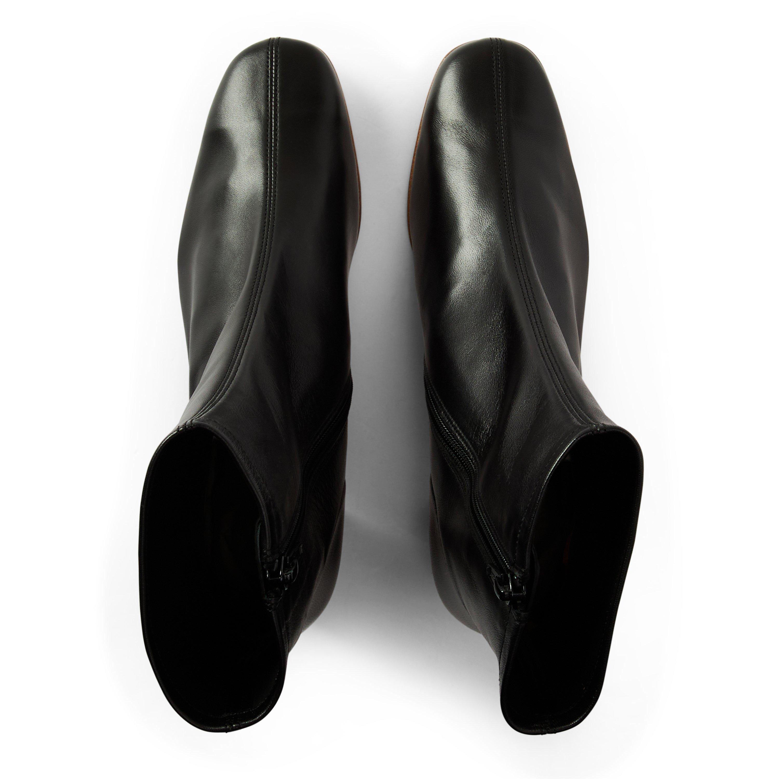 Black - By Far - Sofia Leather Heeled Boots - 4