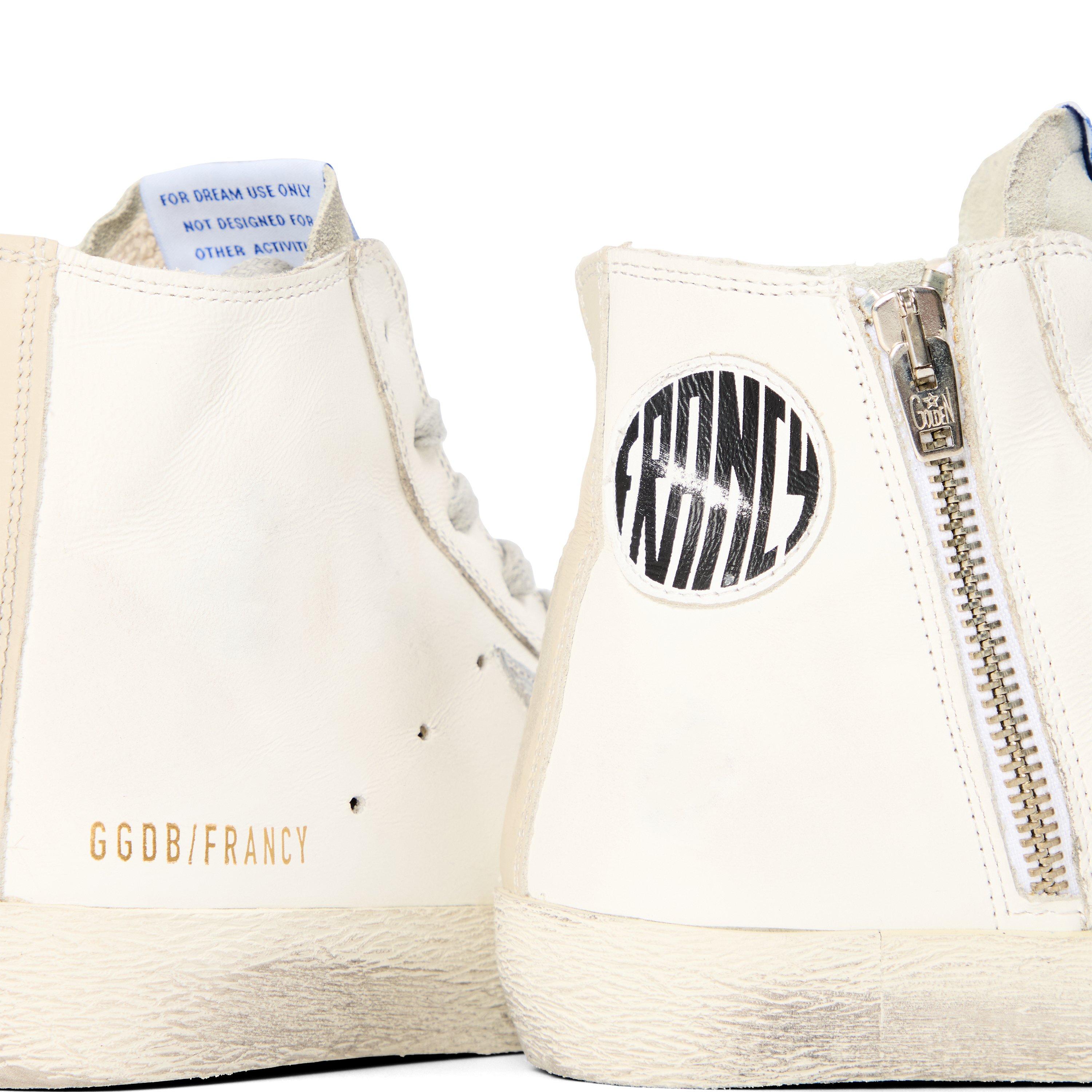 White - Golden Goose - Francy Leather Hi-Top Trainers - 3