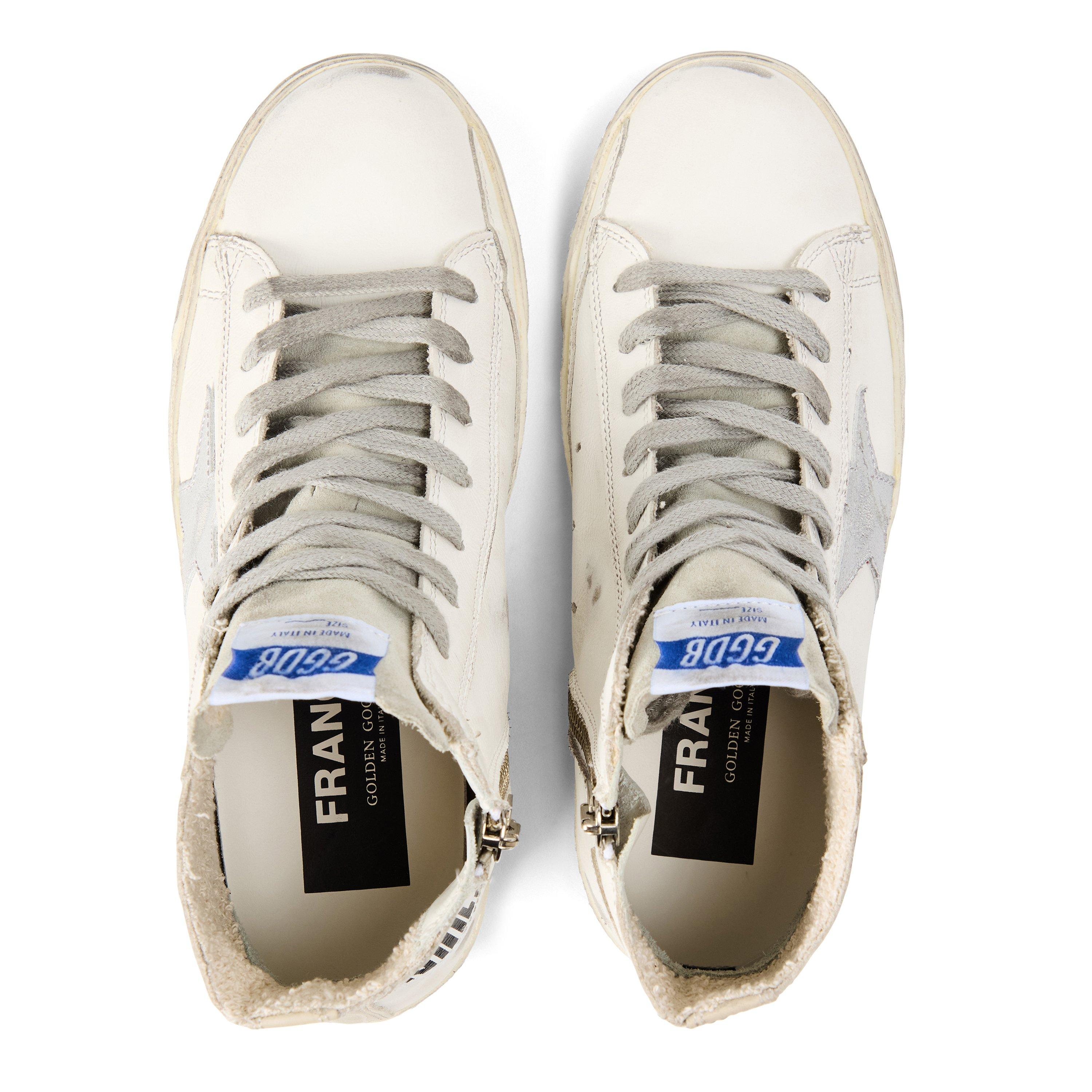 White - Golden Goose - Francy Leather Hi-Top Trainers - 4