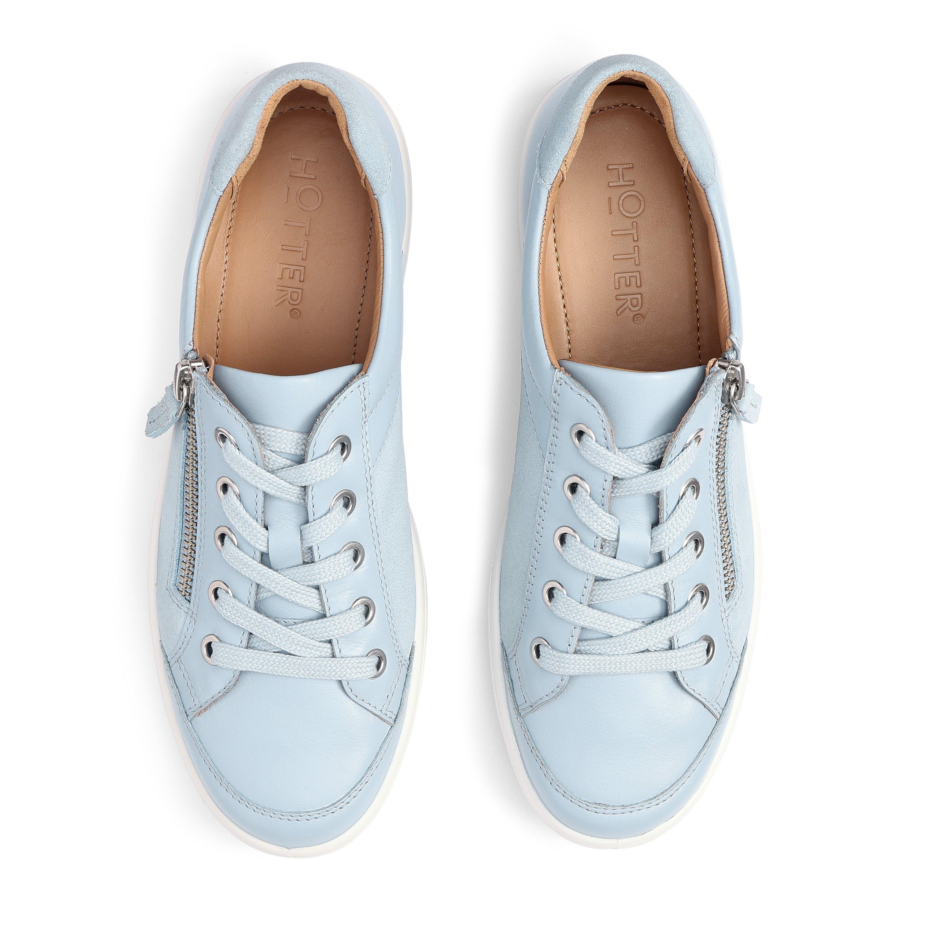 Sky Blue - Hotter - Chase II Trainers Standard Fit - 3