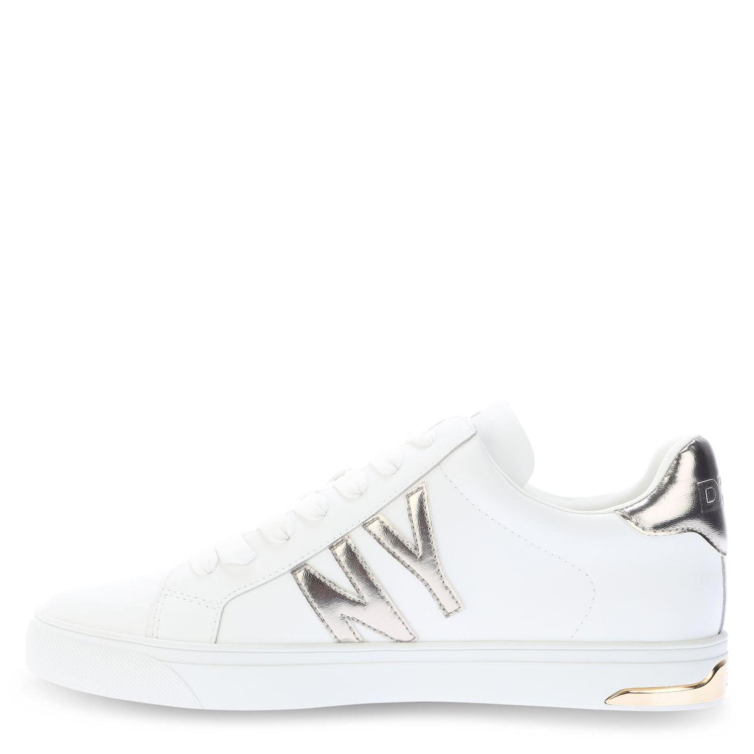 White - DKNY - Abeni Lace Up Trainers - 2