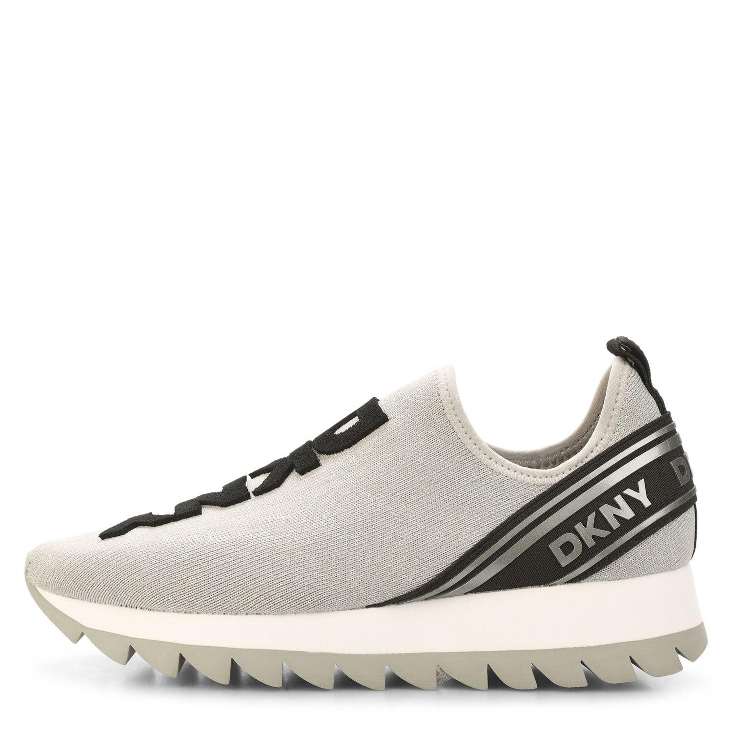 Silver - DKNY - Abbi Slip On Trainers - 1