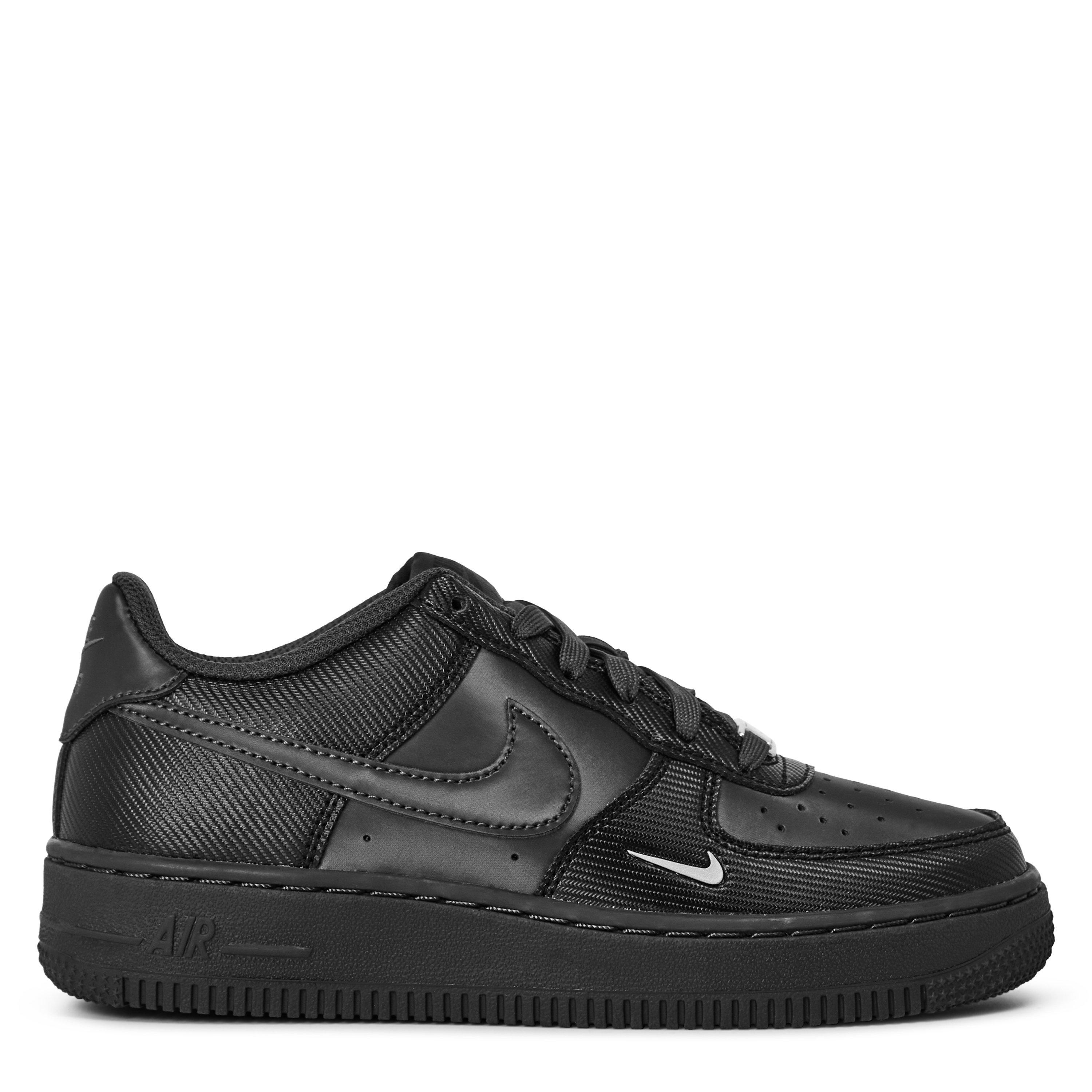 Black/Anthrac - Nike - Kids' Air Force 1 LV8 Carbon Leather Runners - 1