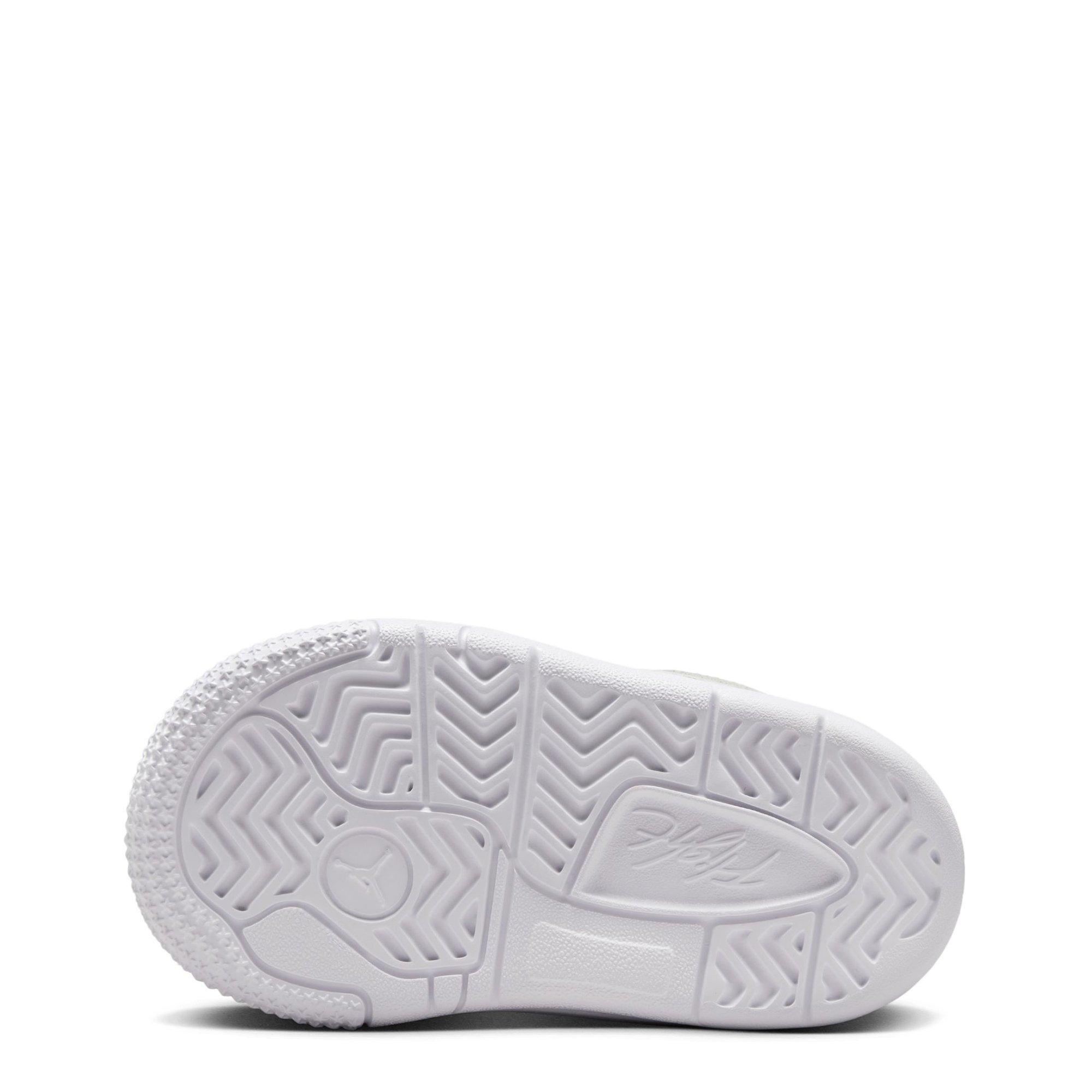 Grey/Blue - Air Jordan - Kids' Flight Court Basketball Trainers - 3