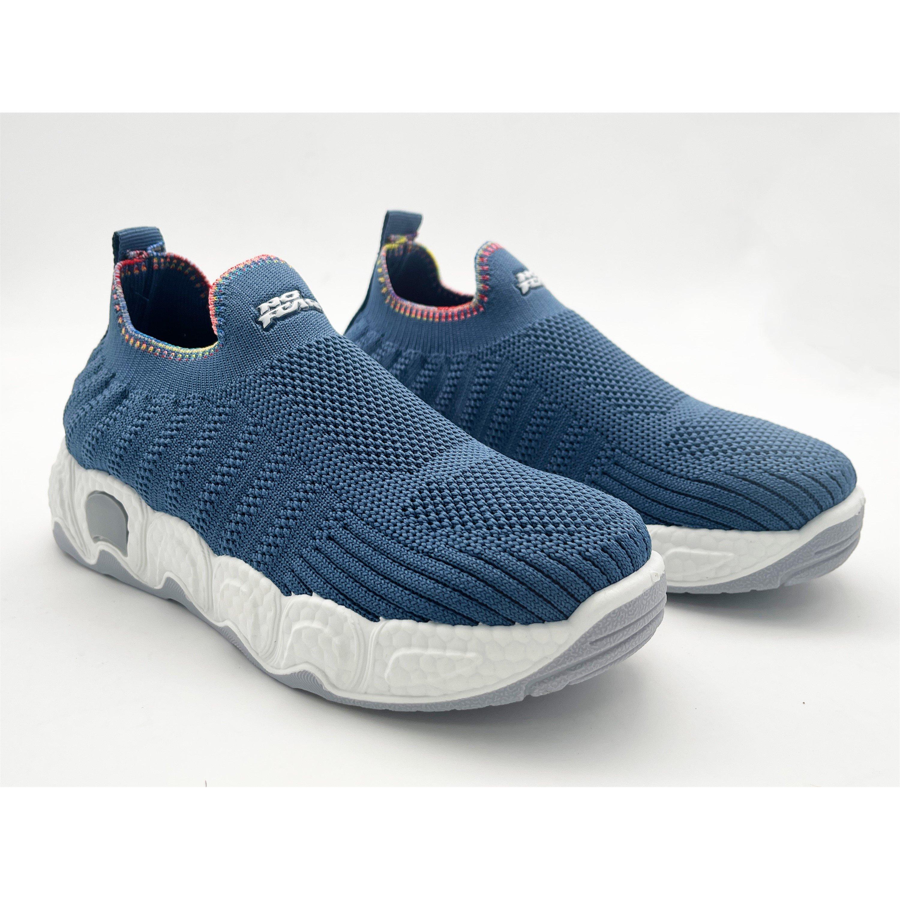Navy - No Fear - Kids' Bumble 1.0 Slip On Trainers - 3