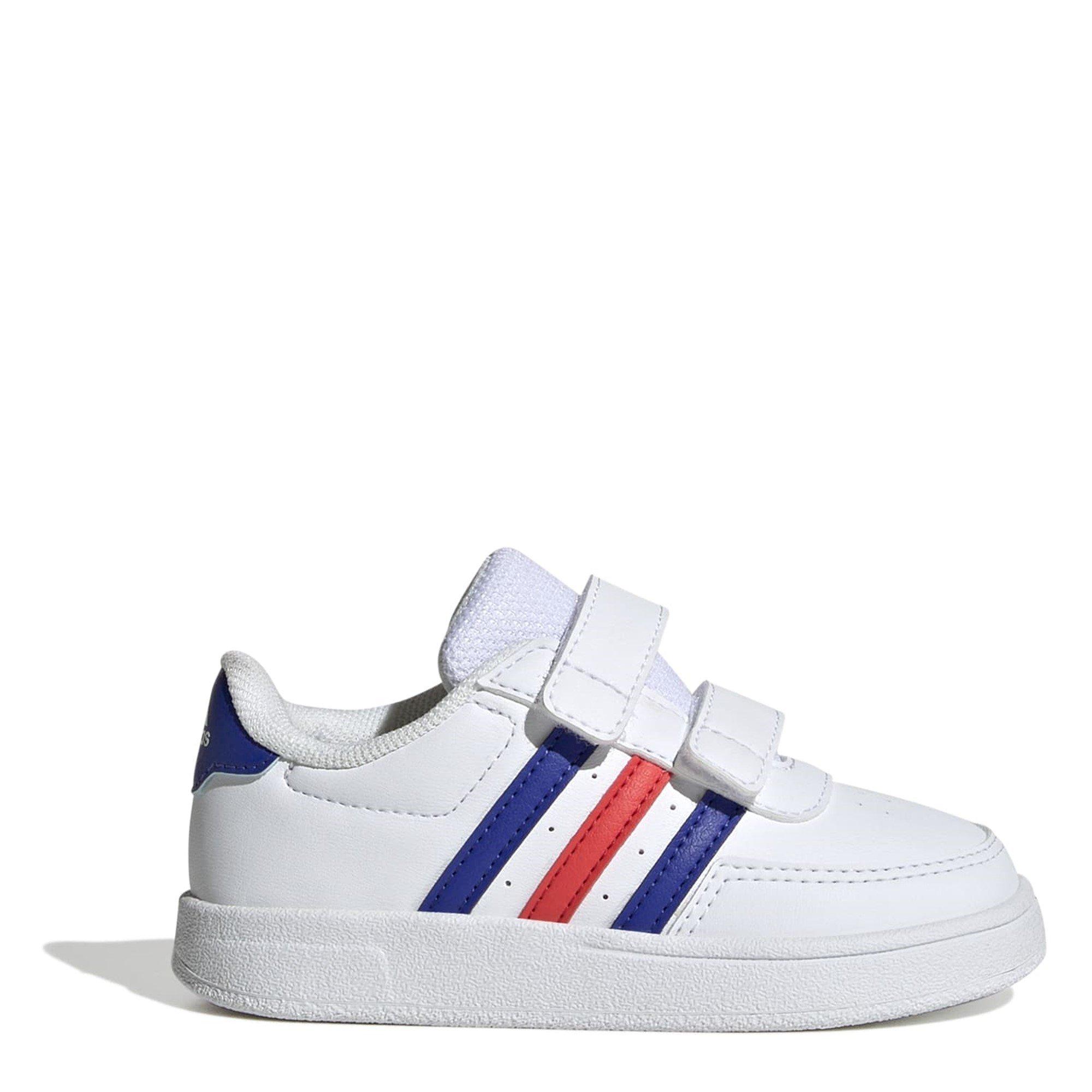 Hvid/Blå/Rød - adidas - Unisex Kids' Breaknet Casual Low-Top Trainers - 1