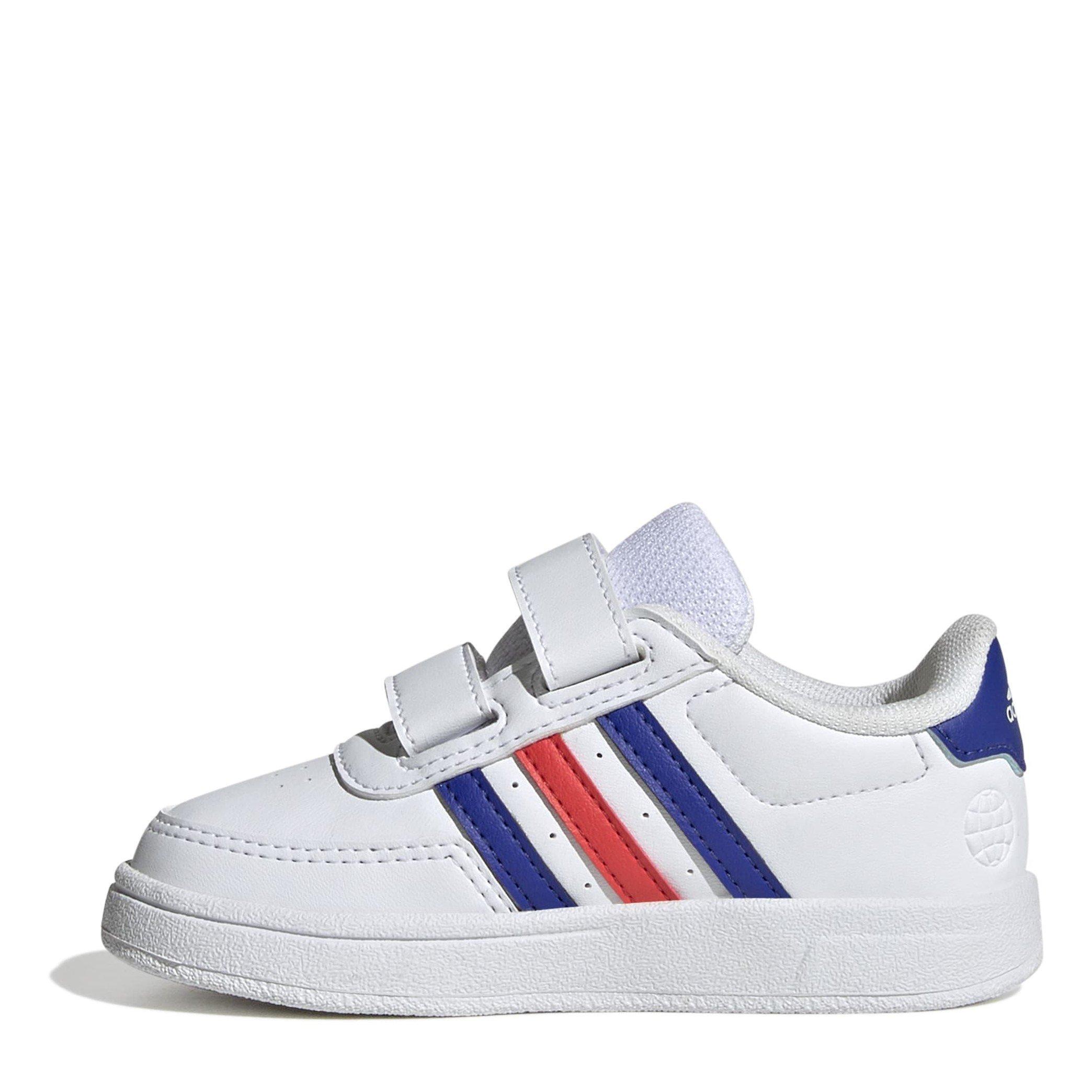 White/Blu/Red - adidas - Kids' Breaknet Casual Low-Top Trainers - 2