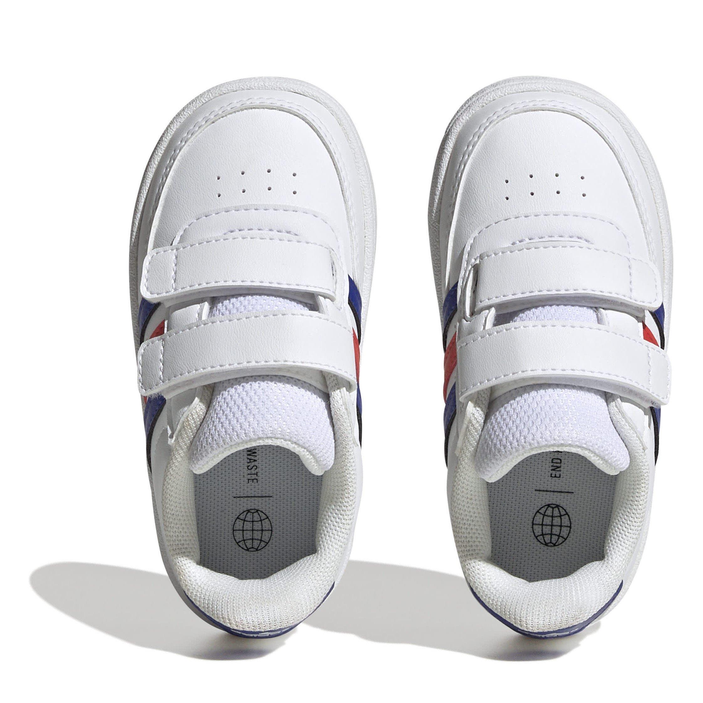 White/Blu/Red - adidas - Kids' Breaknet Casual Low-Top Trainers - 5