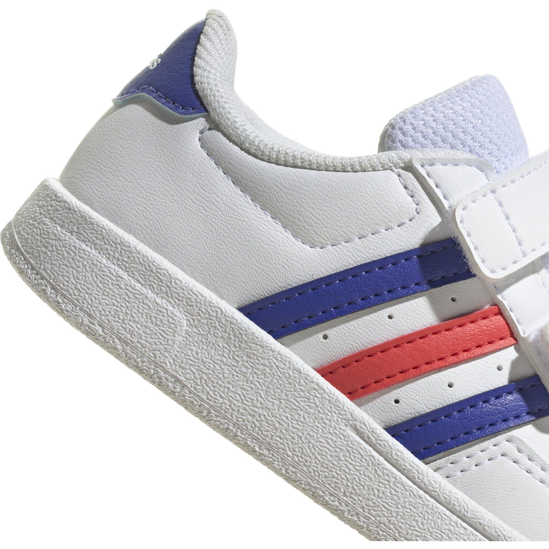 White/Blu/Red - adidas - Kids' Breaknet Casual Low-Top Trainers - 7