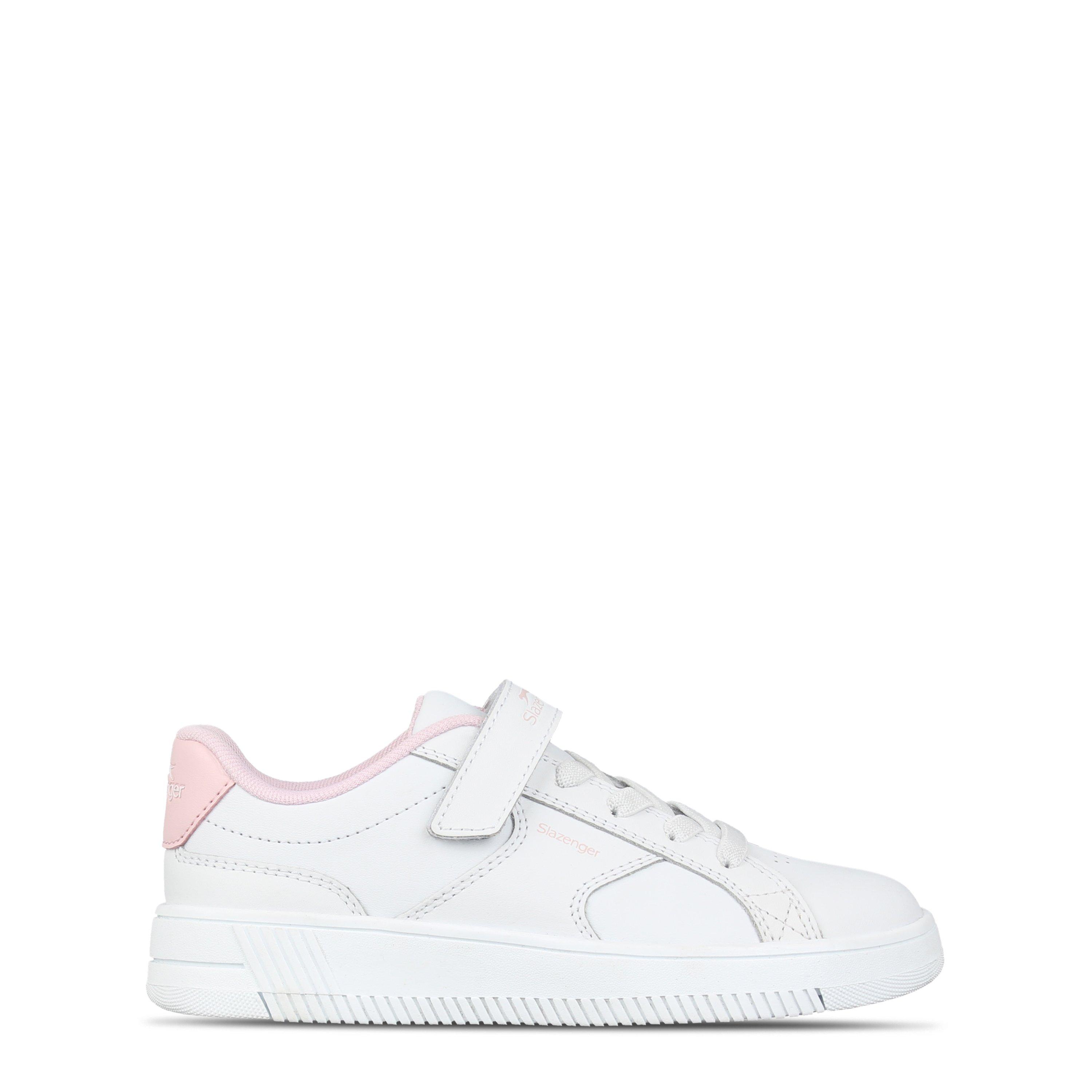 Blanc/Rose - Slazenger - Unisex Kids' Slaz Starling Low-Top Trainers - 1