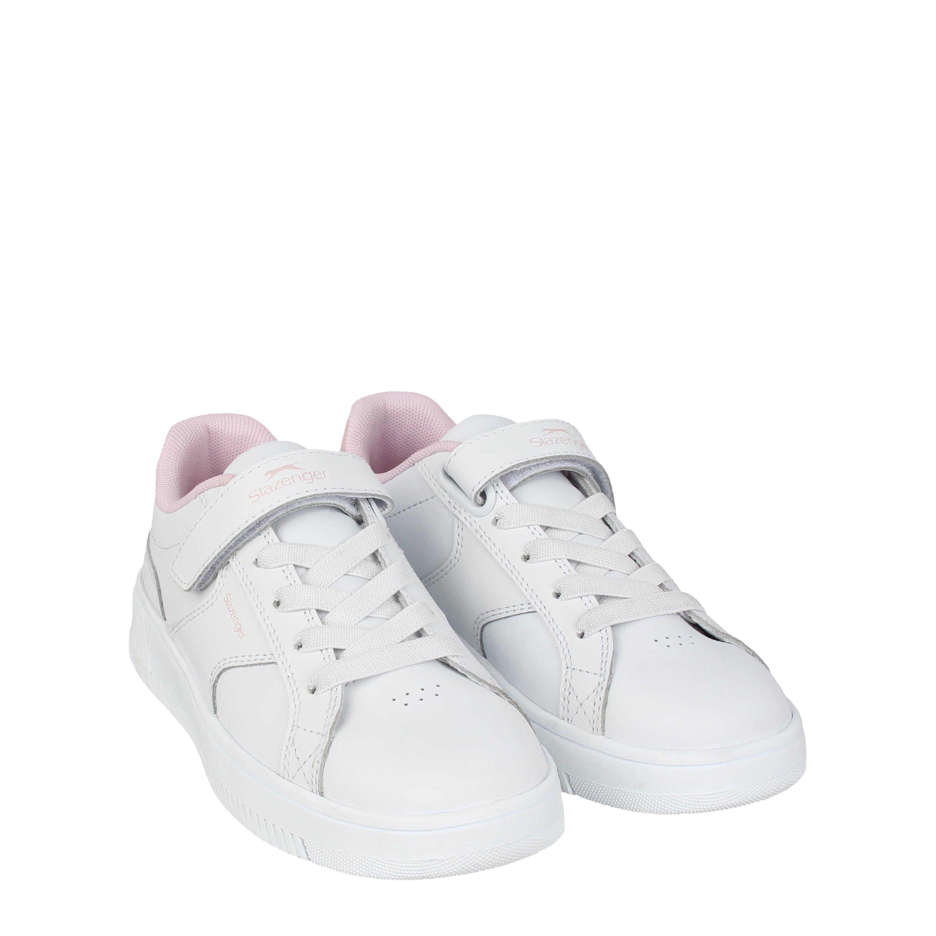 White/Pink - Slazenger - Kids' Slaz Starling Low-Top Trainers - 3
