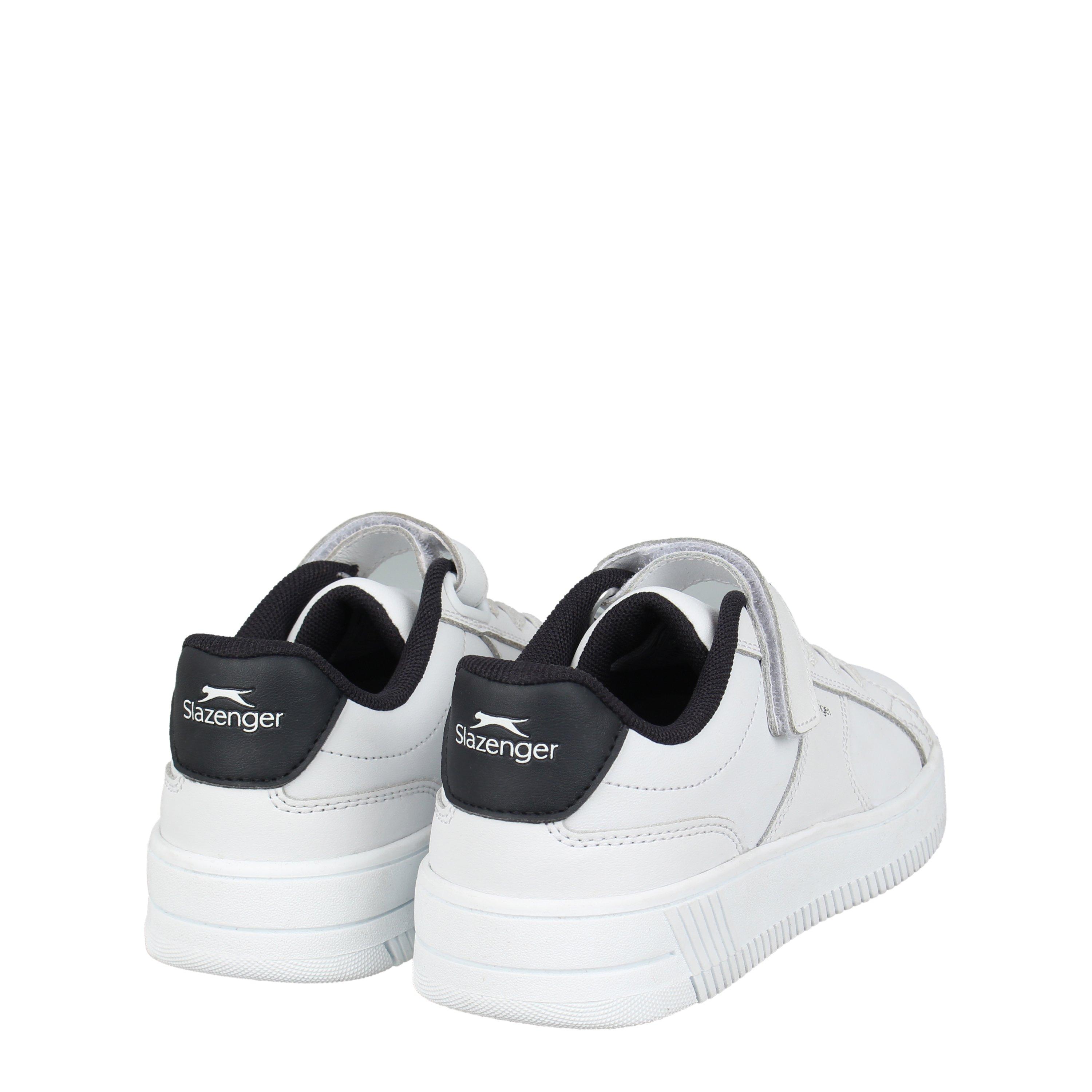 White/Navy - Slazenger - Unisex Kids' Slaz Starling Low-Top Trainers - 4