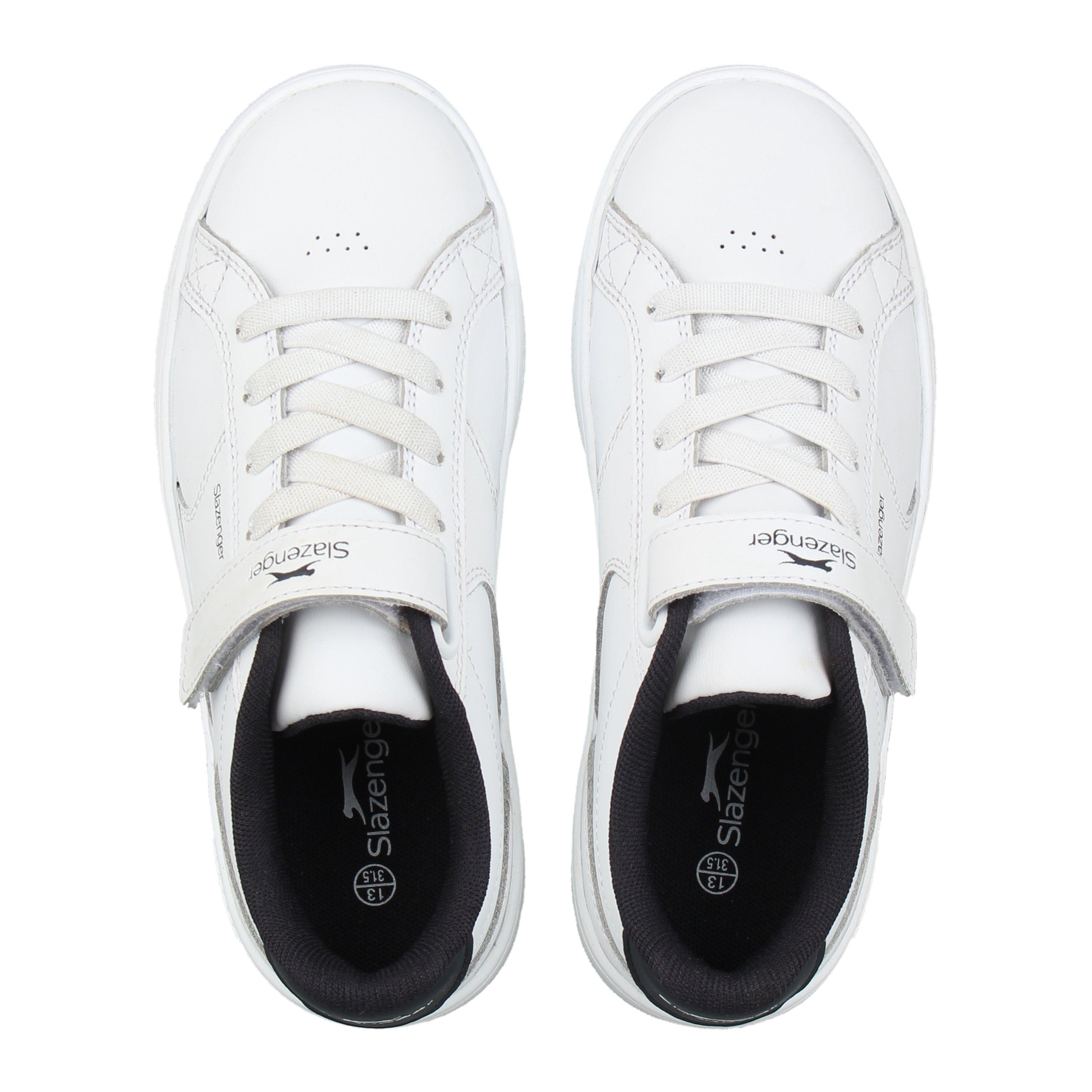 White/Navy - Slazenger - Unisex Kids' Slaz Starling Low-Top Trainers - 5