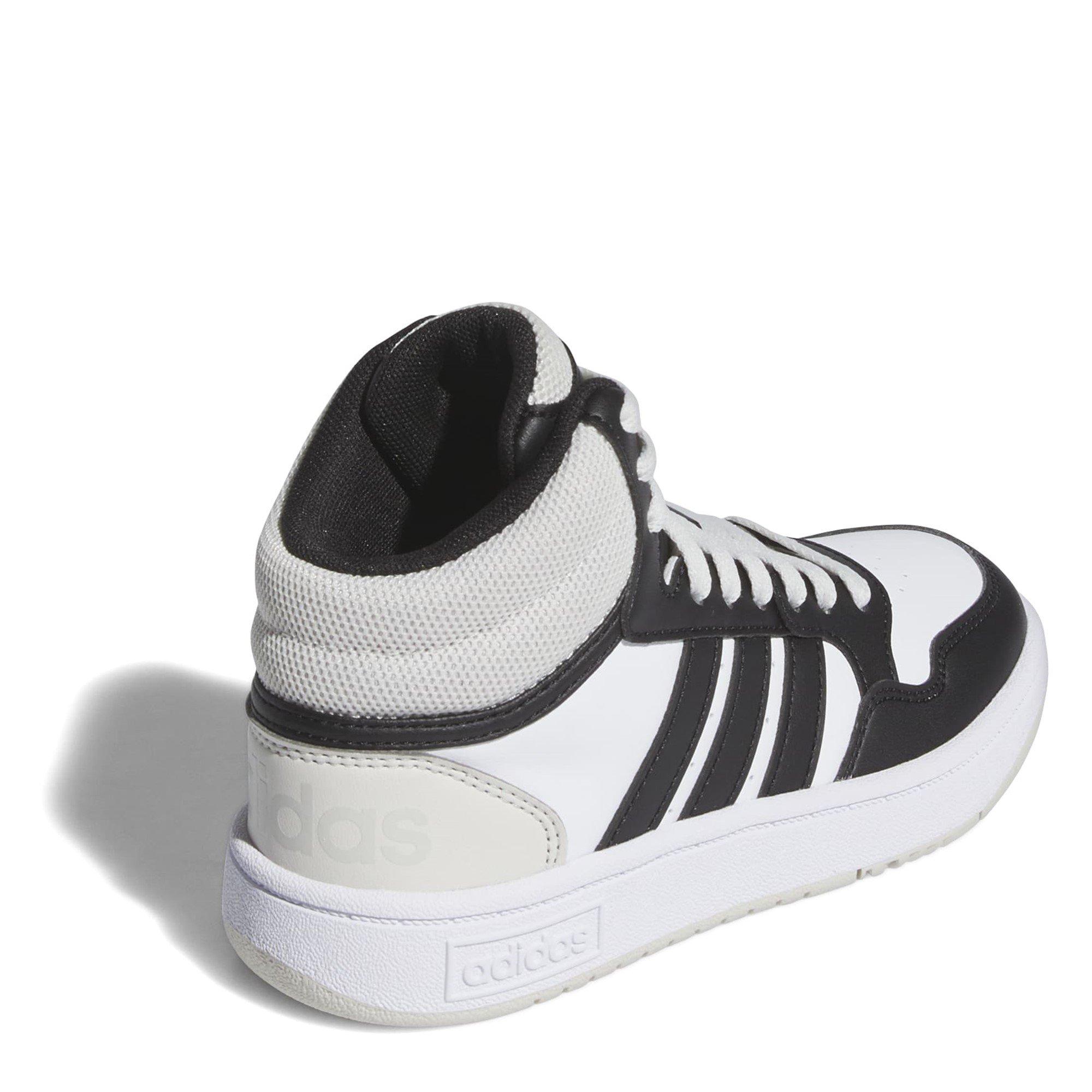 White/Black - adidas - Hoops 3.0 High-Top Trainers Boys - 4
