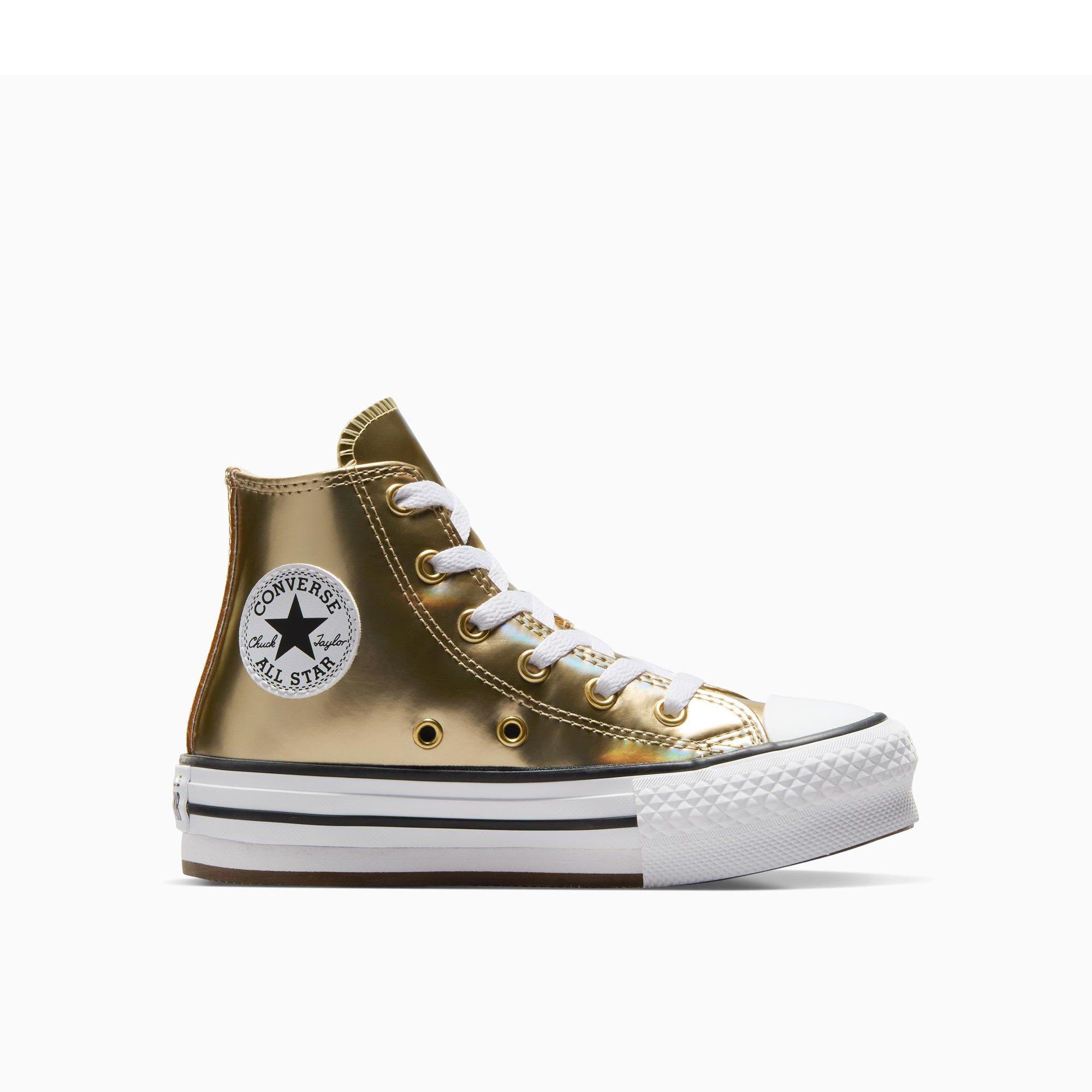 752-Metallic - Converse - Kids' Chuck Taylor All Star Eva Platform Trainers - 1