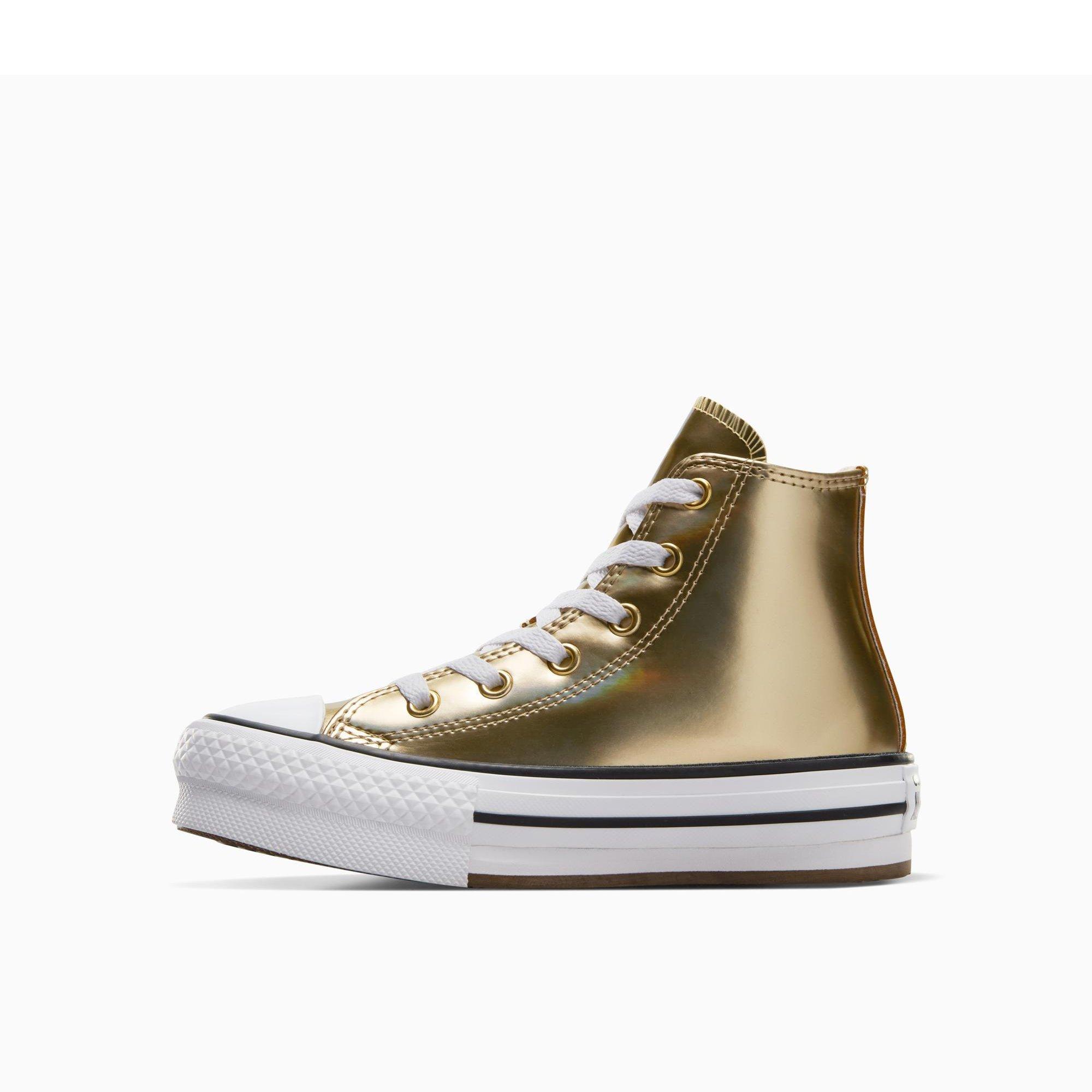 752-Metallic - Converse - Kids' Chuck Taylor All Star Eva Platform Trainers - 2