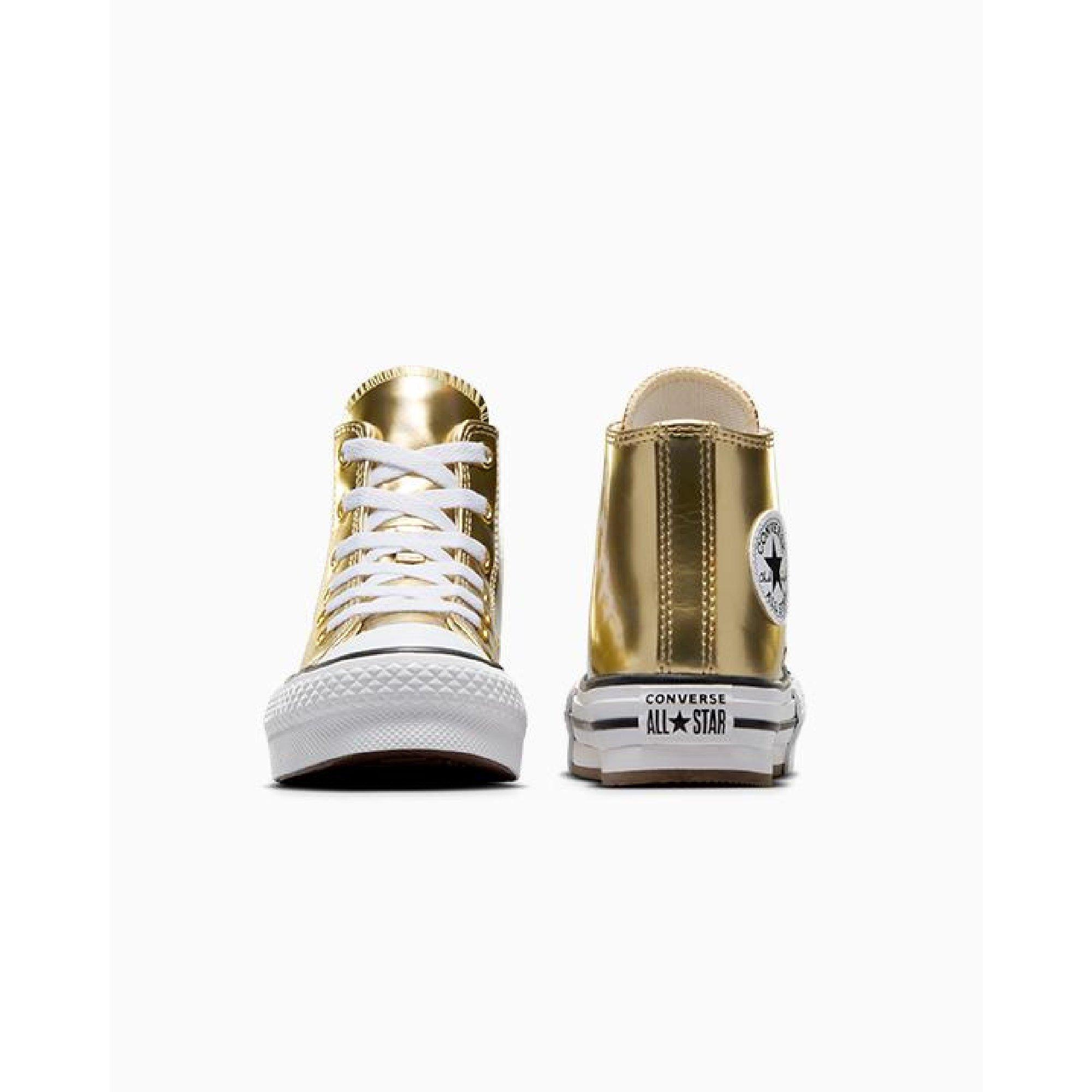 752-Metallic - Converse - Kids' Chuck Taylor All Star Eva Platform Trainers - 4