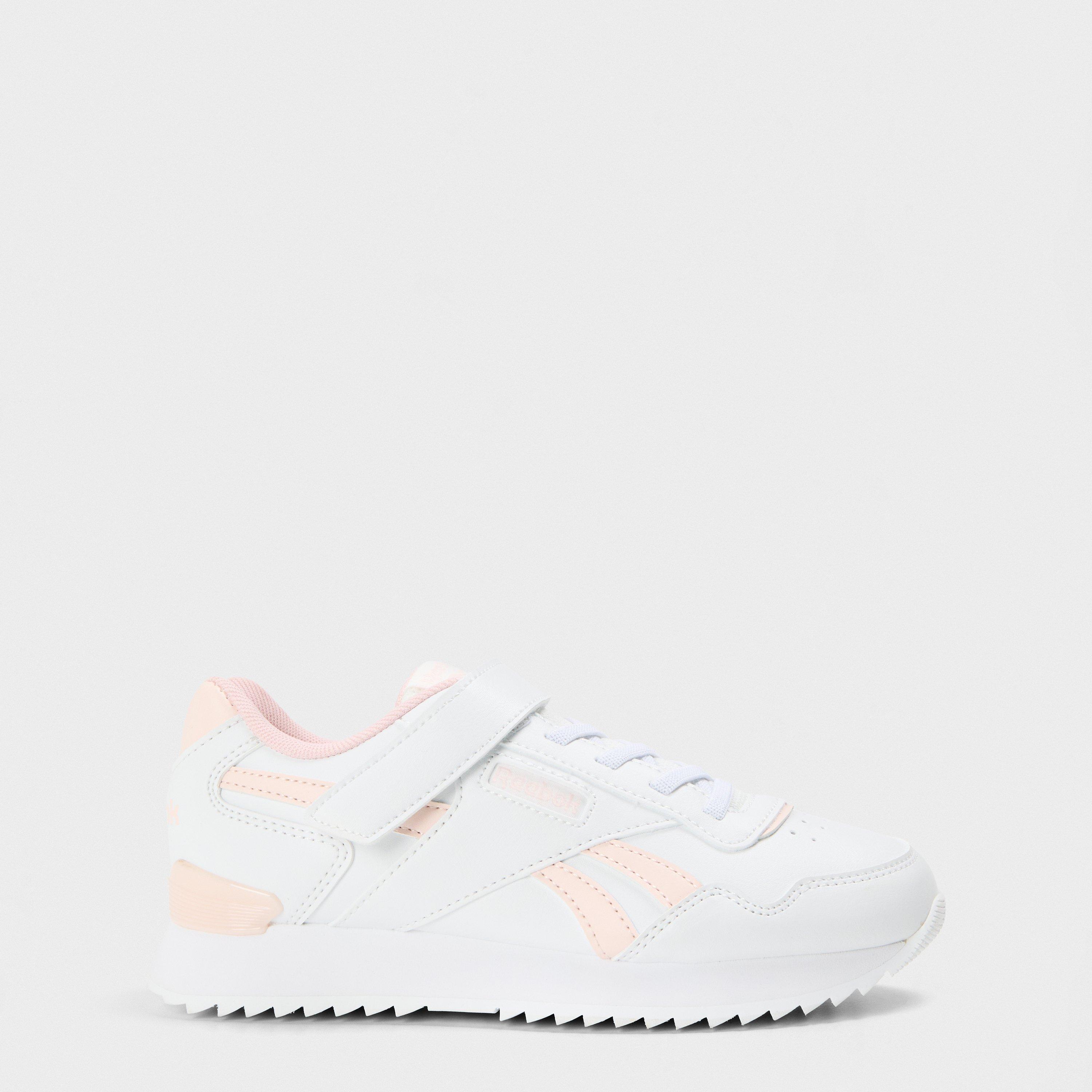 Reebok Girls Kids Classic Low-Top Trainers - White/Pink - C10 (27)