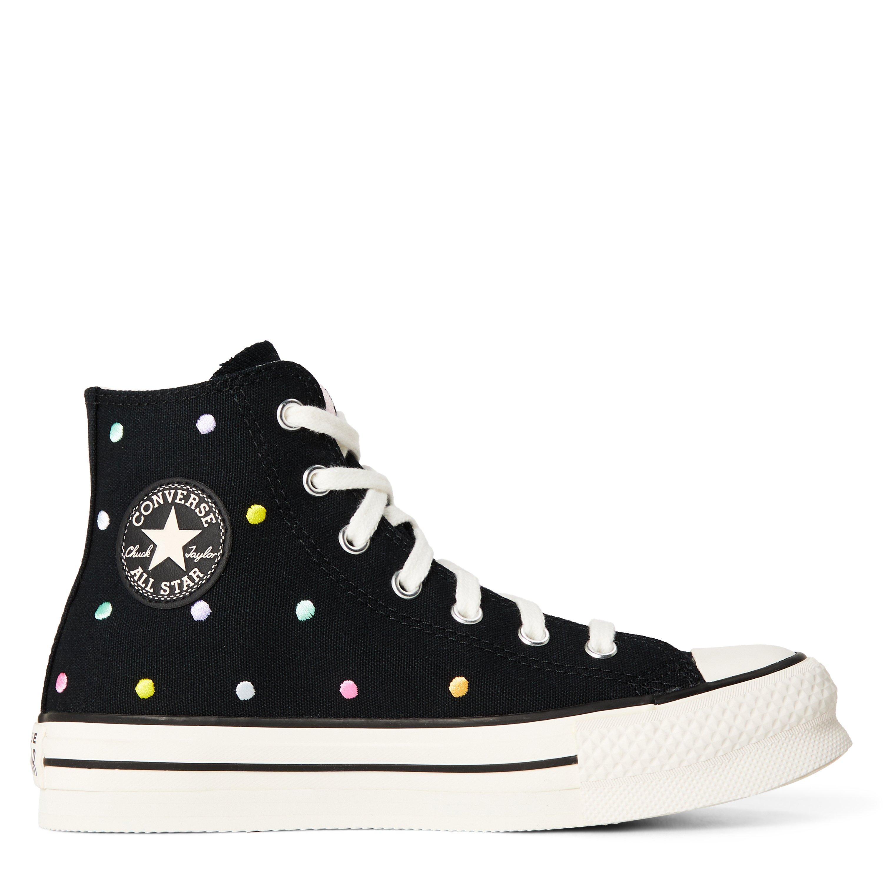 Converse  Kids Kids' Chuck Taylor All Star Eva Platform Trainers - 001-Black/Vin - 4 (37)