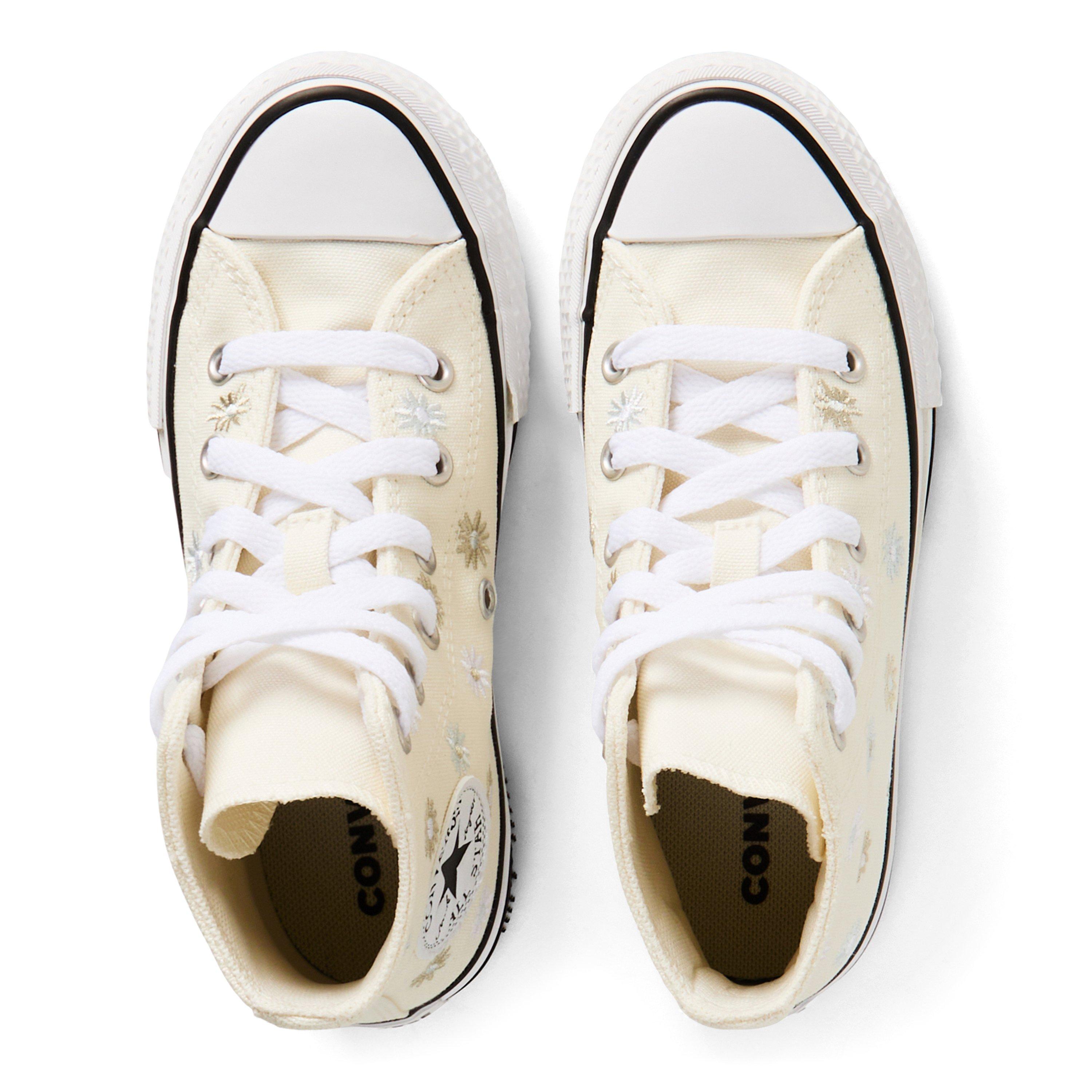 286-Egret/Whi - Converse - Kids' Chuck Taylor All Star Eva Platform Trainers - 6