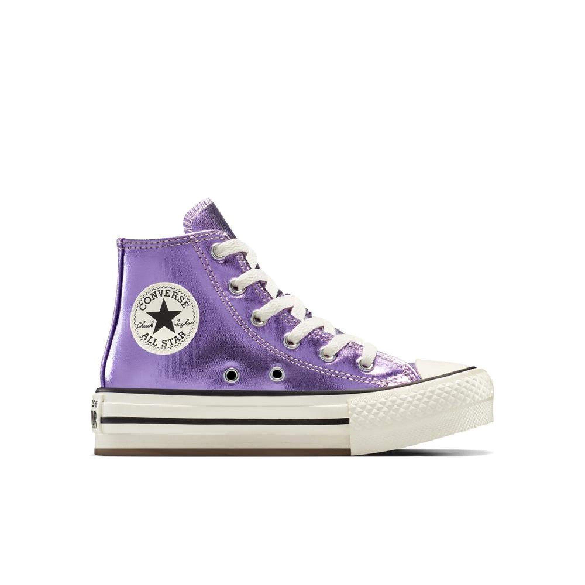 500-Purple/Eg - Converse - Kids' Chuck Taylor All Star Eva Platform Trainers - 1
