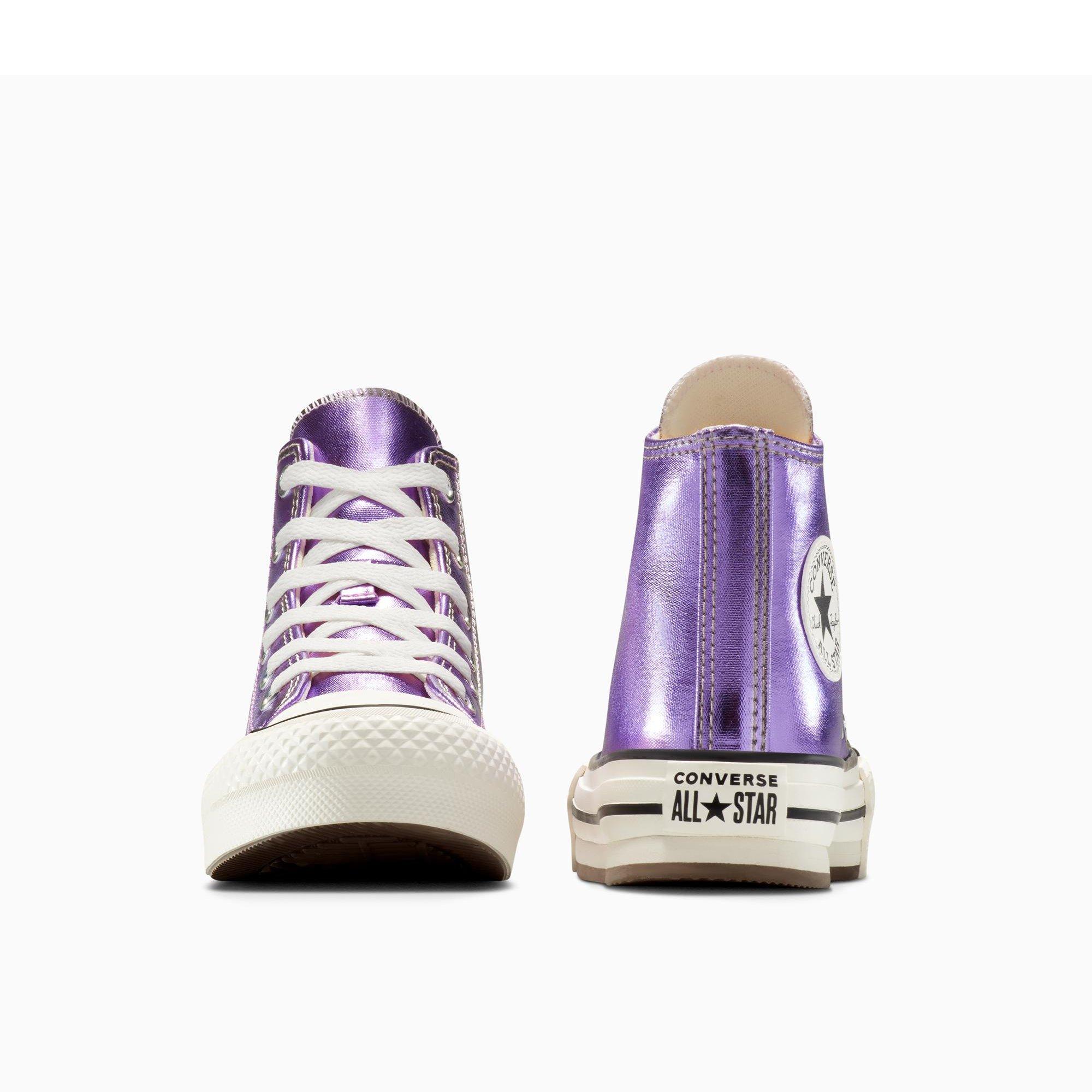 500-Purple/Eg - Converse - Kids' Chuck Taylor All Star Eva Platform Trainers - 4