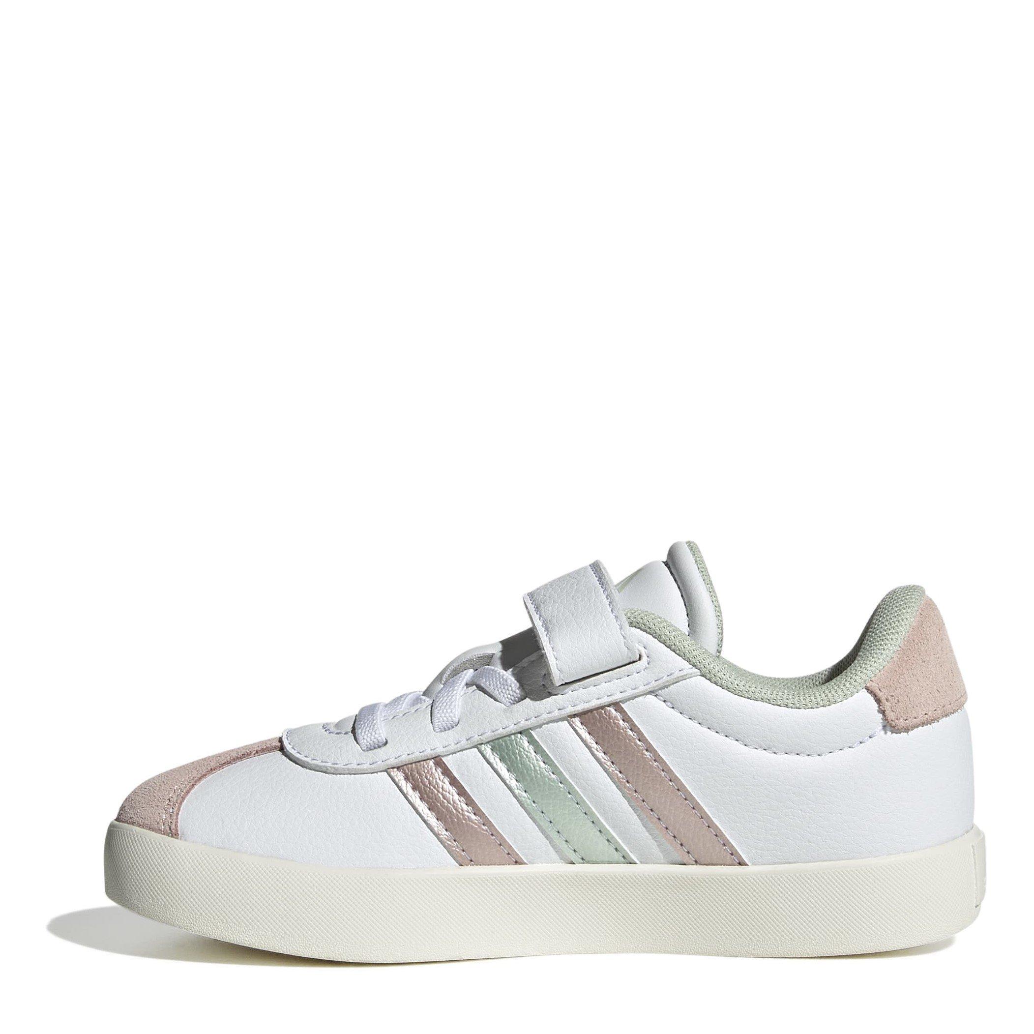 bianco/verde/rosa - adidas - Vl Court 3.0 El C Low-Top Trainers Girls - 2
