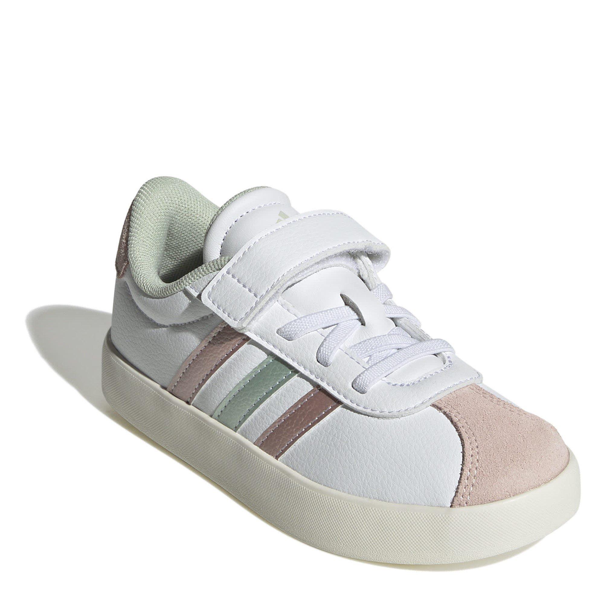 bianco/verde/rosa - adidas - Vl Court 3.0 El C Low-Top Trainers Girls - 3