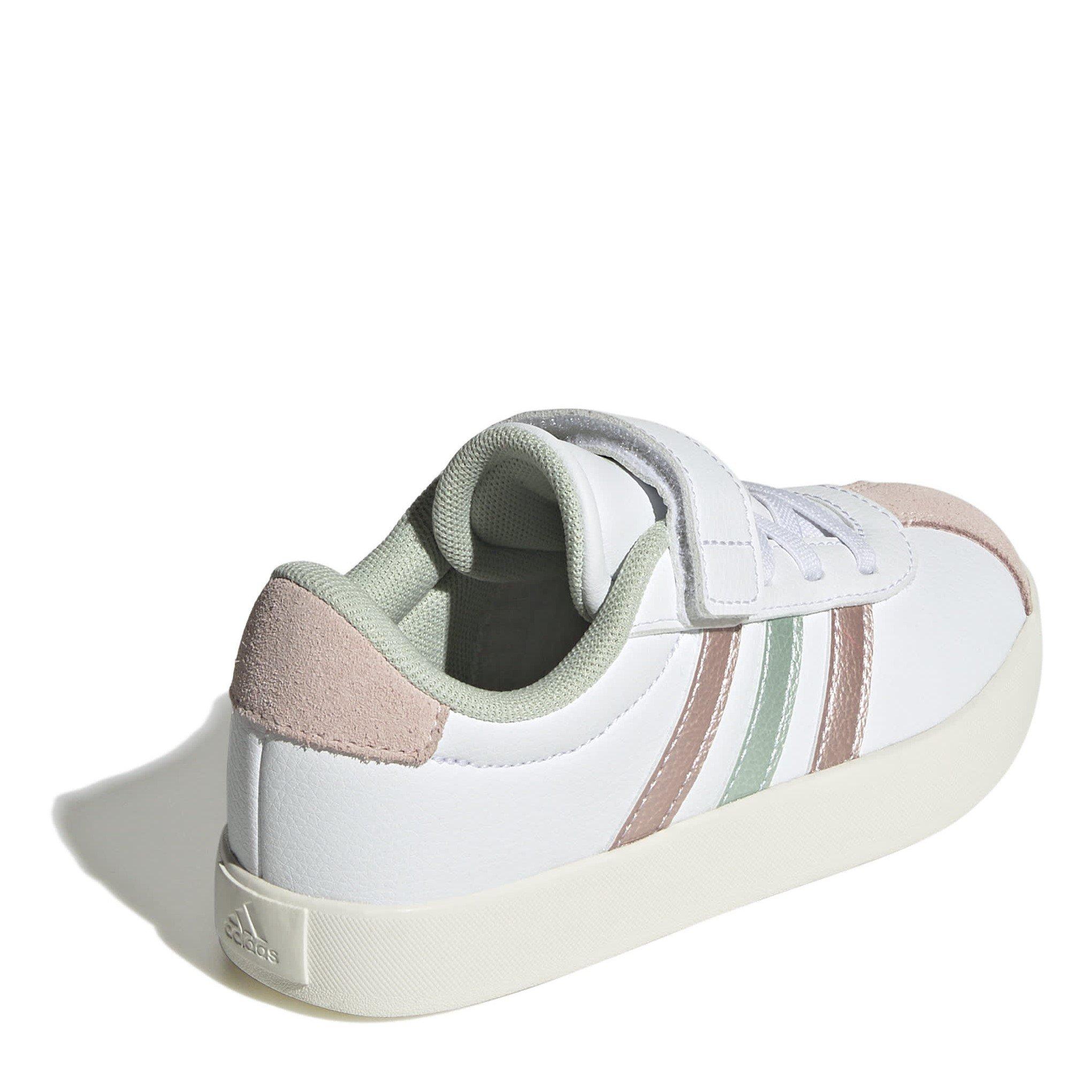 bianco/verde/rosa - adidas - Vl Court 3.0 El C Low-Top Trainers Girls - 4