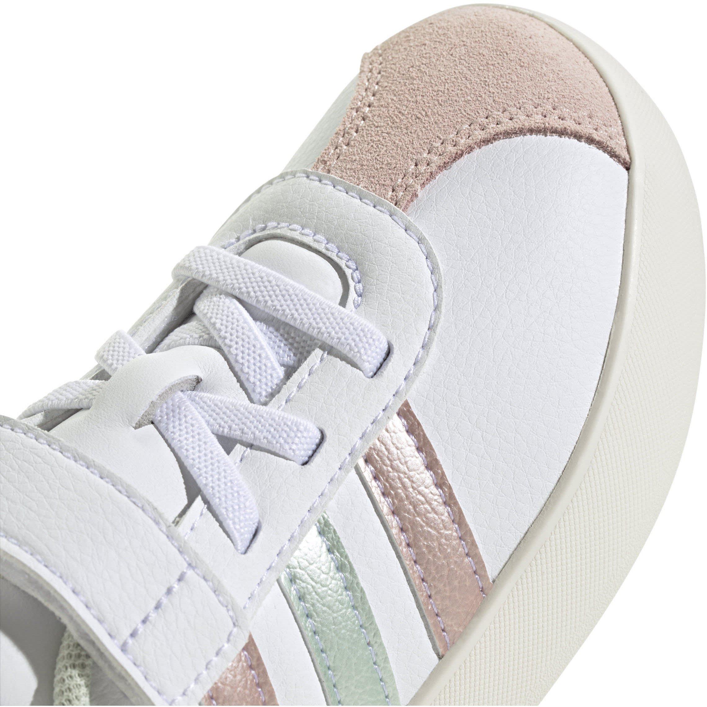 bianco/verde/rosa - adidas - Vl Court 3.0 El C Low-Top Trainers Girls - 8