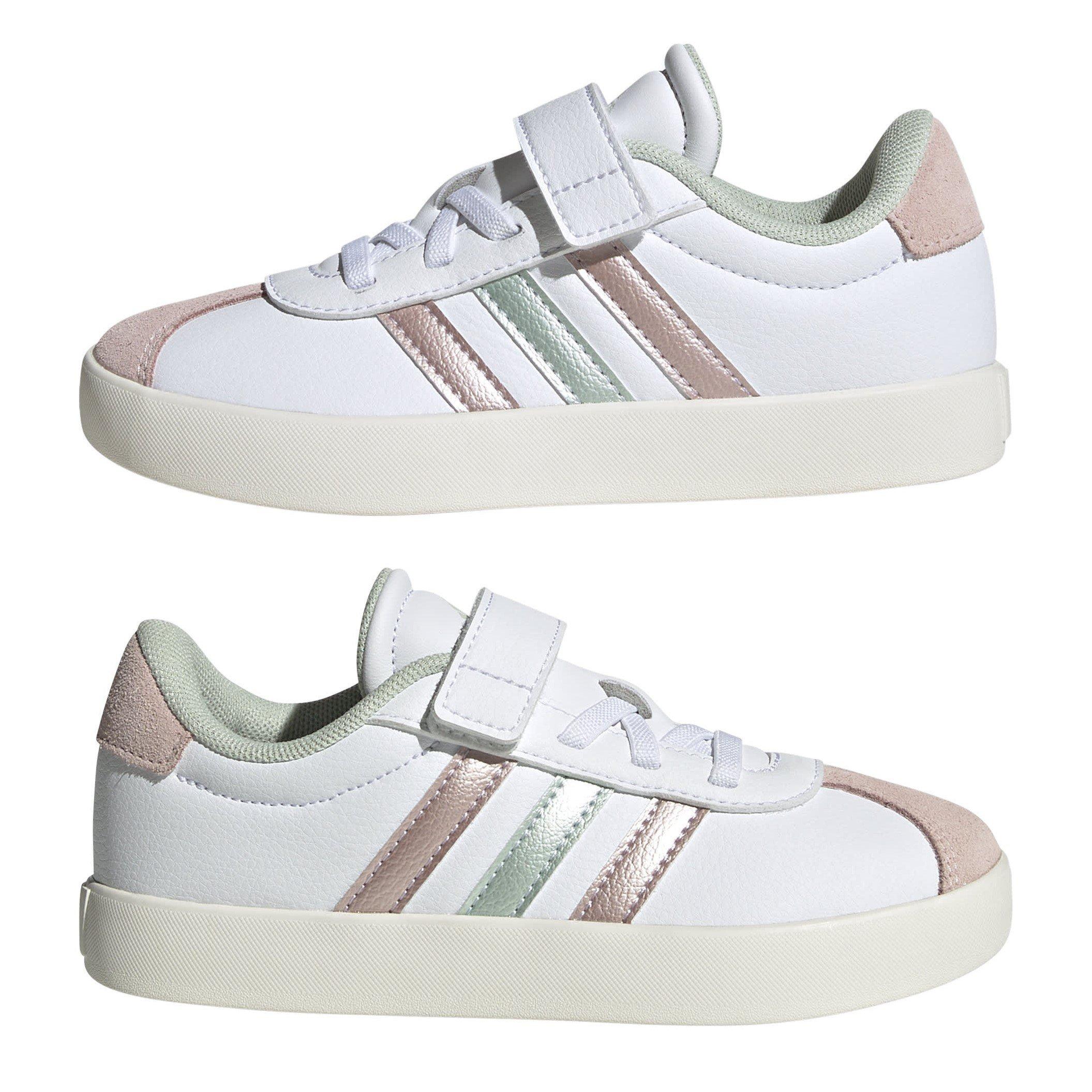 bianco/verde/rosa - adidas - Vl Court 3.0 El C Low-Top Trainers Girls - 9