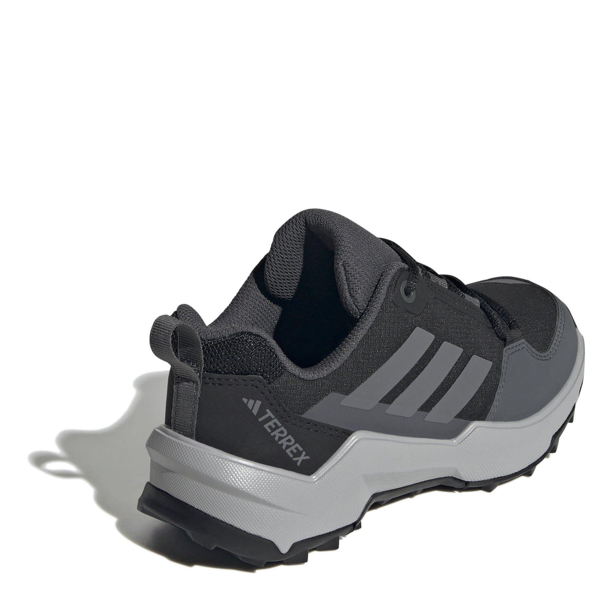 Black/Grfu/Gy - adidas - Kids' Terrex Ax4r Non-Waterproof Hiking Shoes - 4