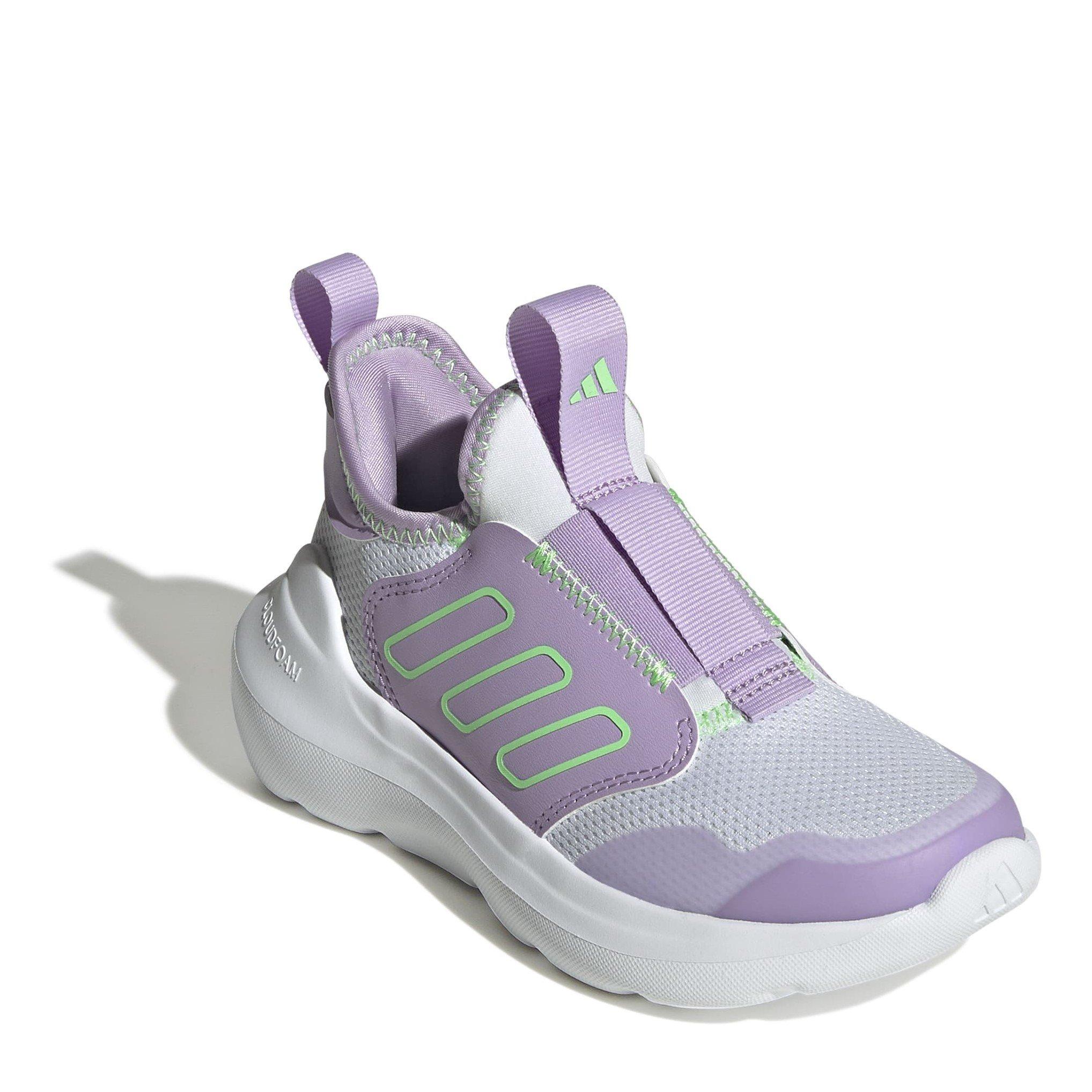 Wte/Lme/Plum - adidas - Tensaur Comfort Low-Top Trainers - 3