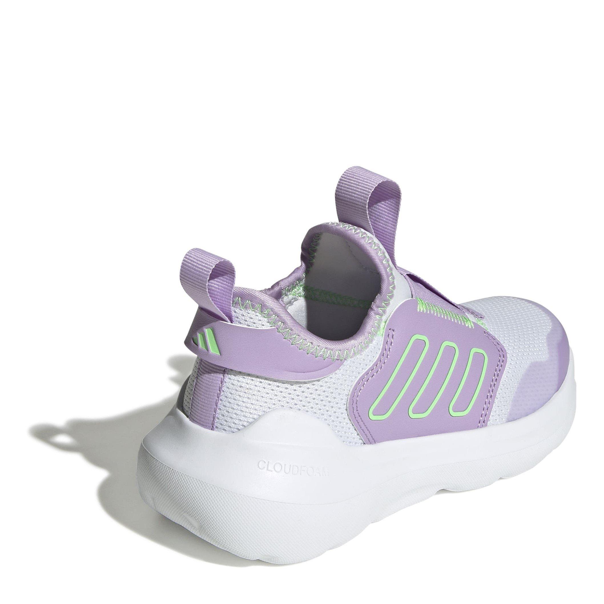 Wte/Lme/Plum - adidas - Tensaur Comfort Low-Top Trainers - 4