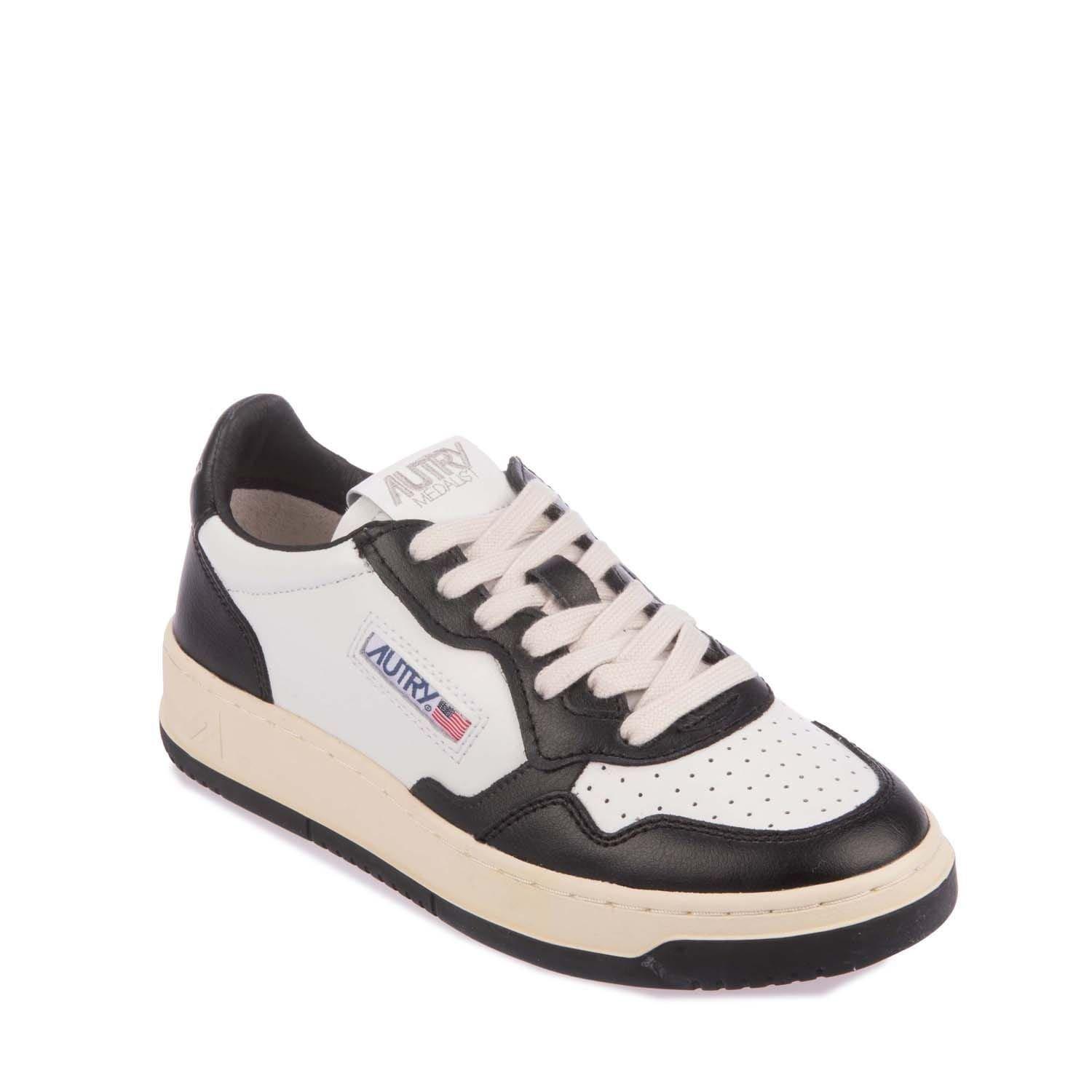 Black-White - Autry - Medalist Leather Court Trainers - 2