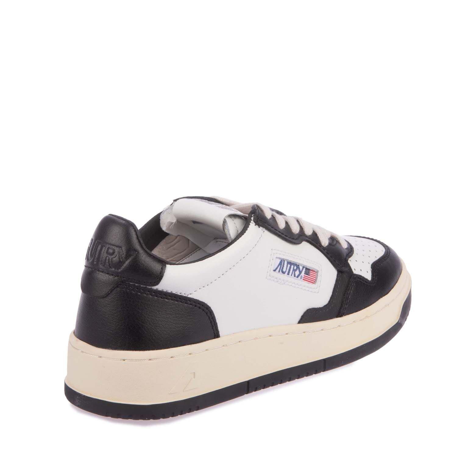 Black-White - Autry - Medalist Leather Court Trainers - 3