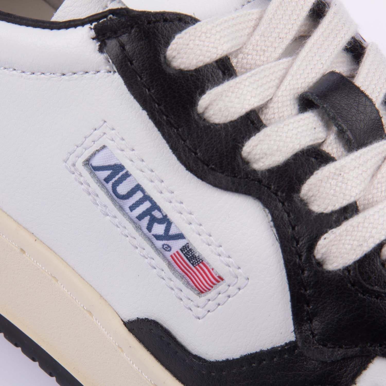 Black-White - Autry - Medalist Leather Court Trainers - 5