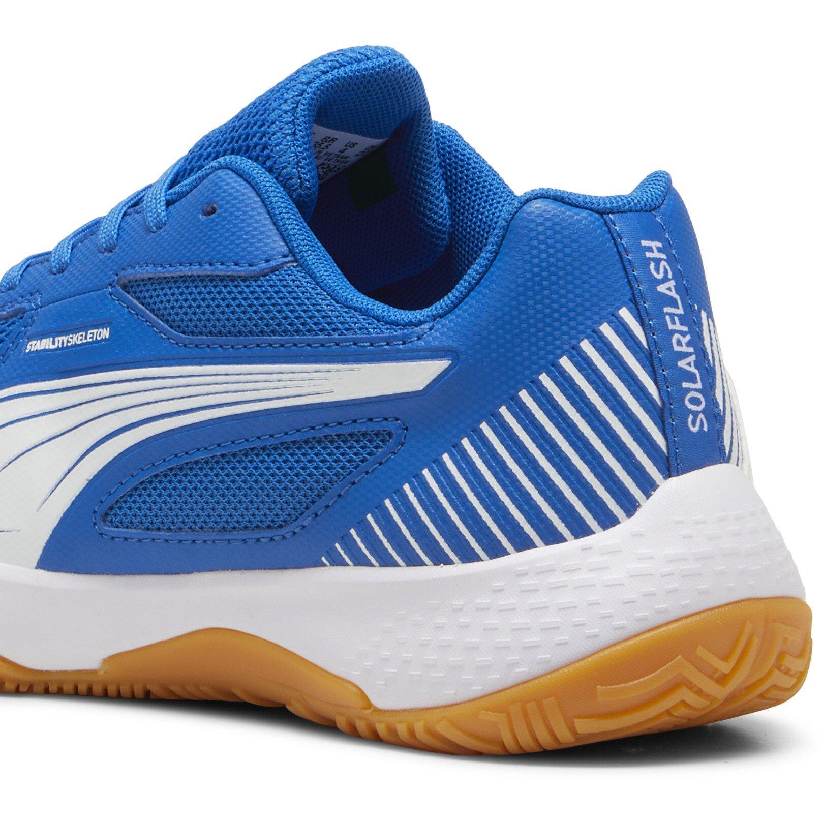 Team Royal-Wht - Puma - Unisex Kids' Solarflash III Handball Trainers - 5