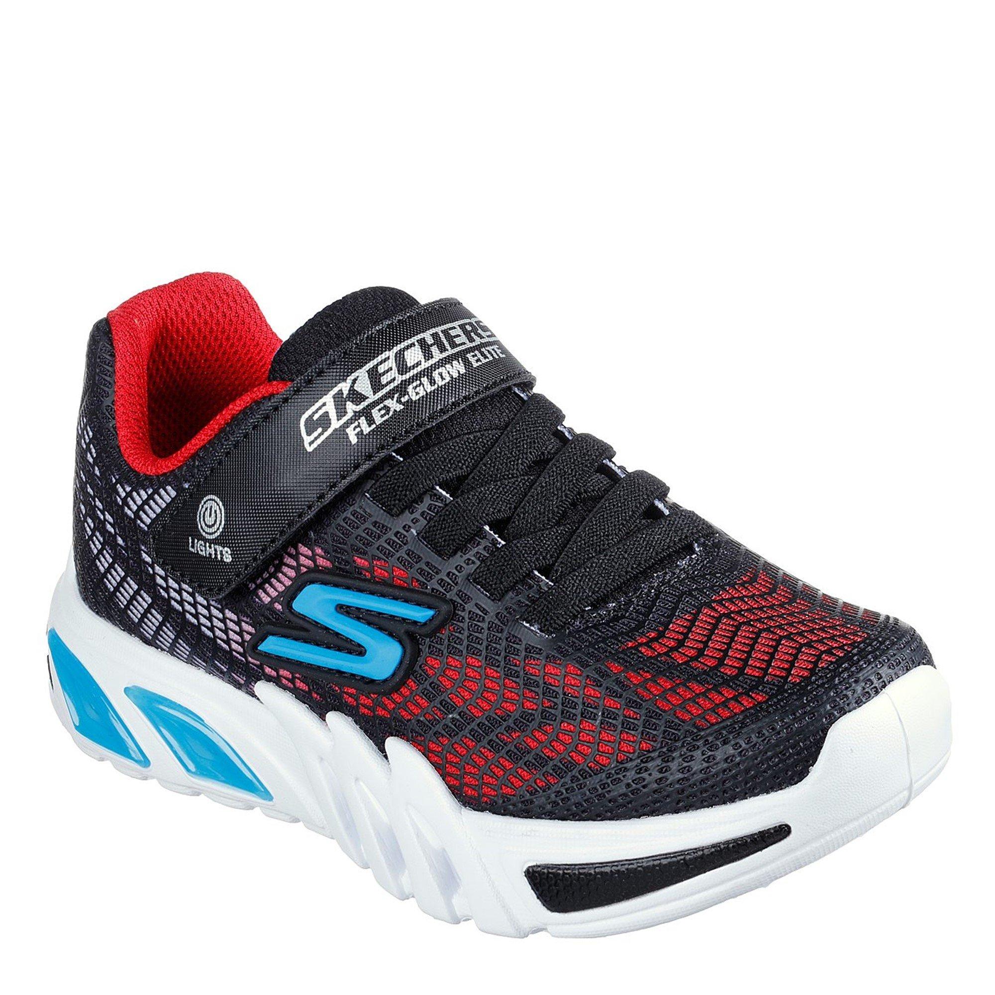 Zwart Blauw - Skechers - Flex-Glow Child Boys Trainers - 3