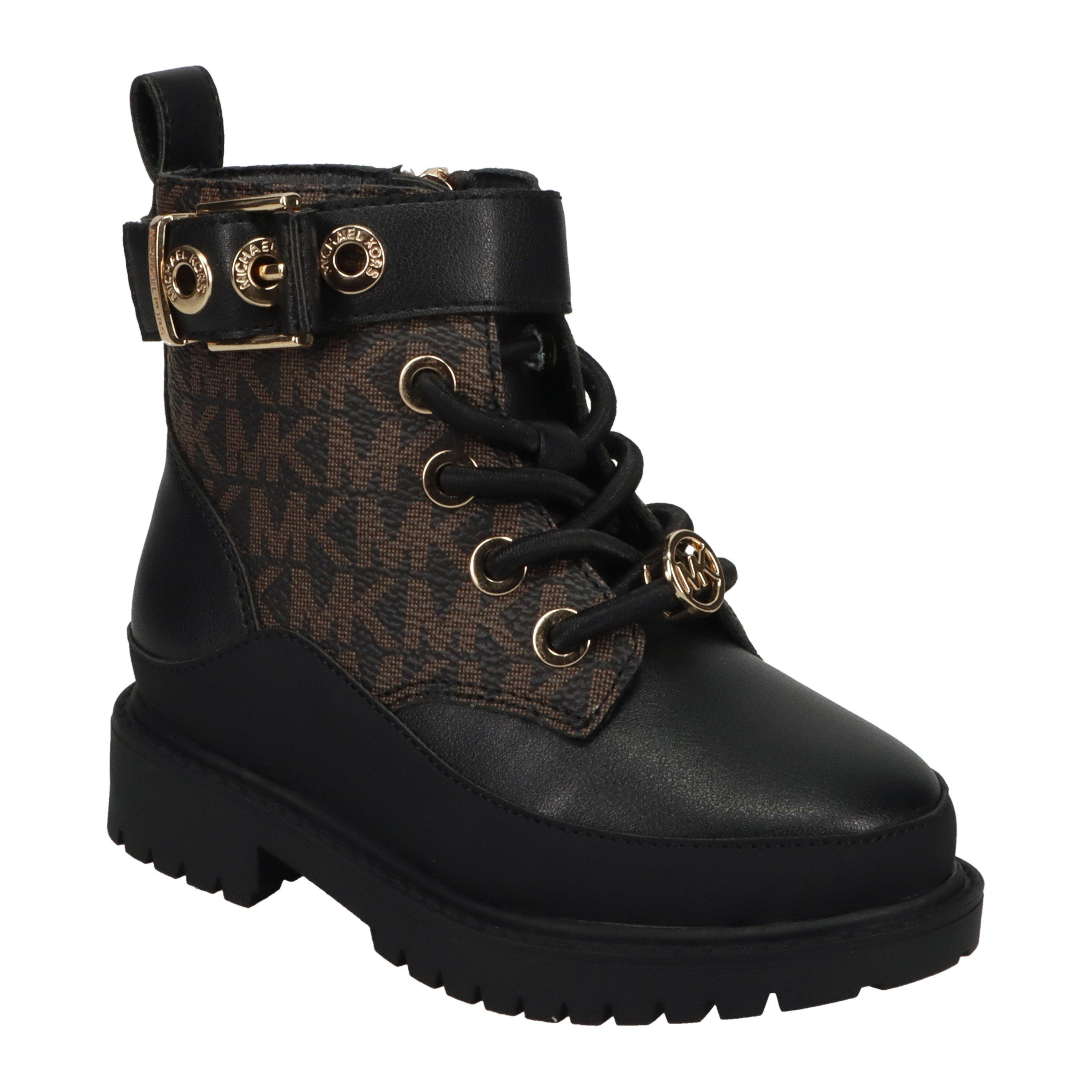 Brown/Black - MICHAEL Michael Kors - Kids Biker Boots