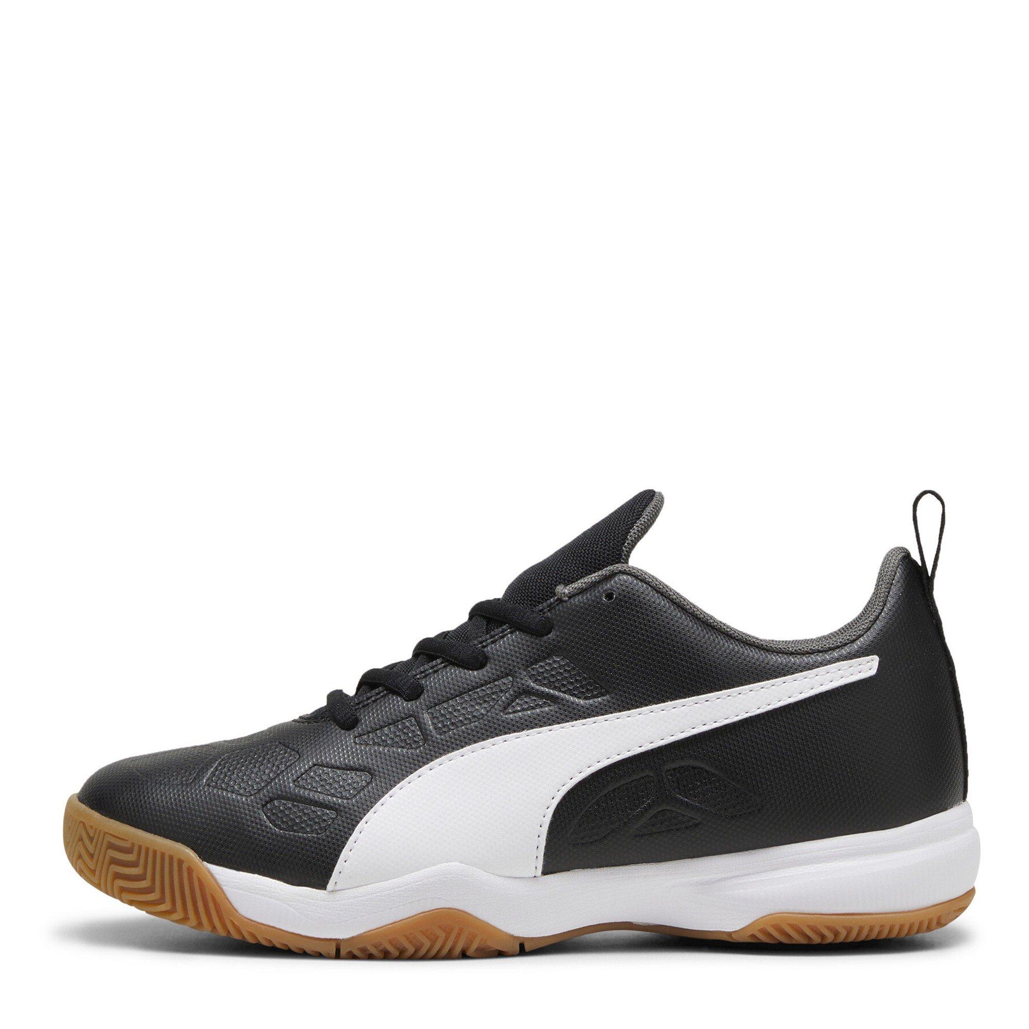 BlkWhtronGtGm - Puma - Unisex Kids' Tenaz Handball Trainers - 2