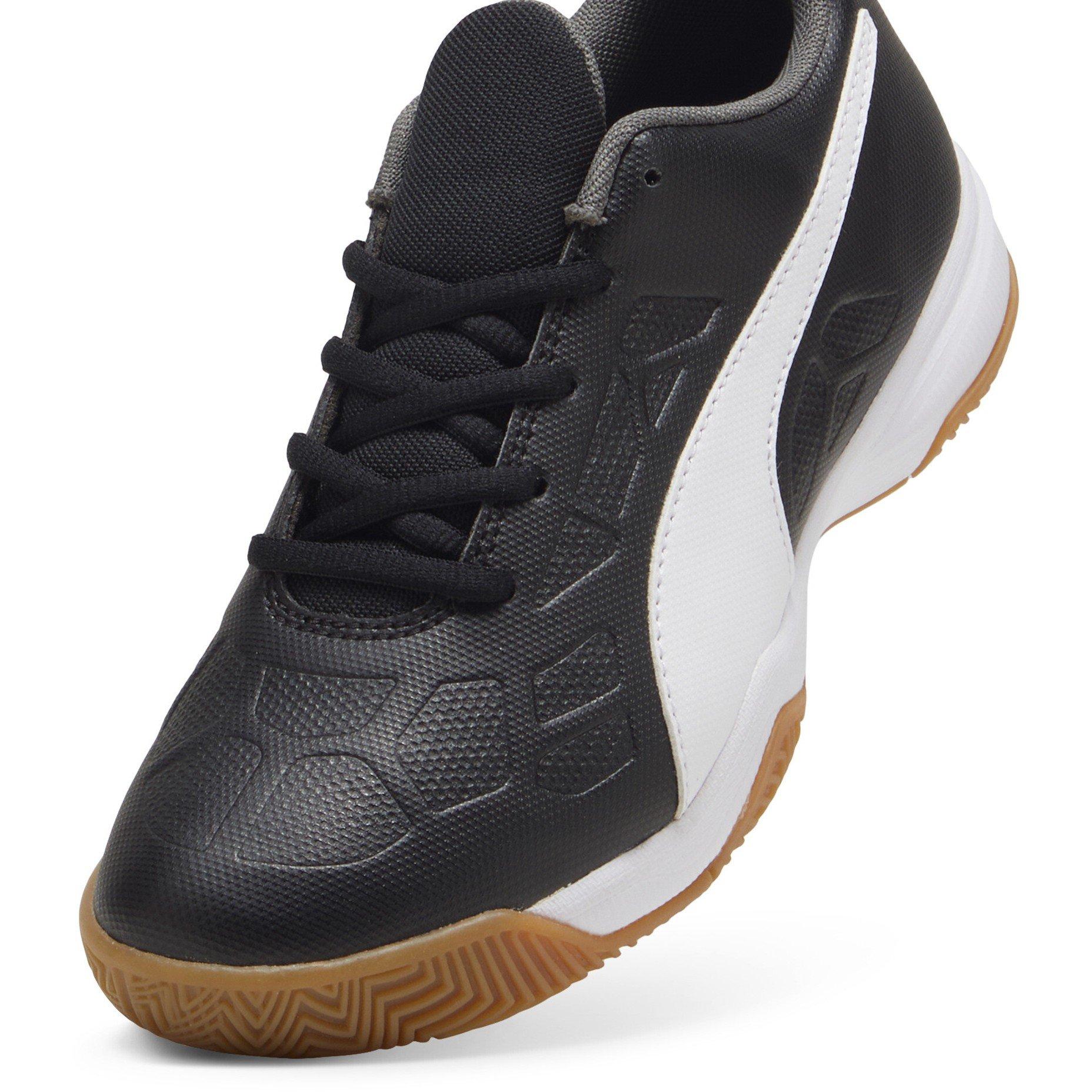 BlkWhtronGtGm - Puma - Unisex Kids' Tenaz Handball Trainers - 6
