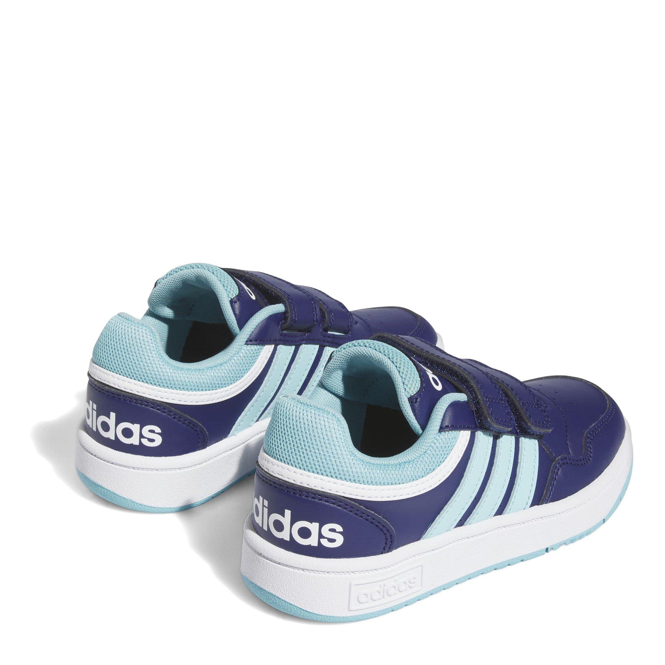 Blau/Dunkelblau - adidas - Kinder Basketballschuhe - 4
