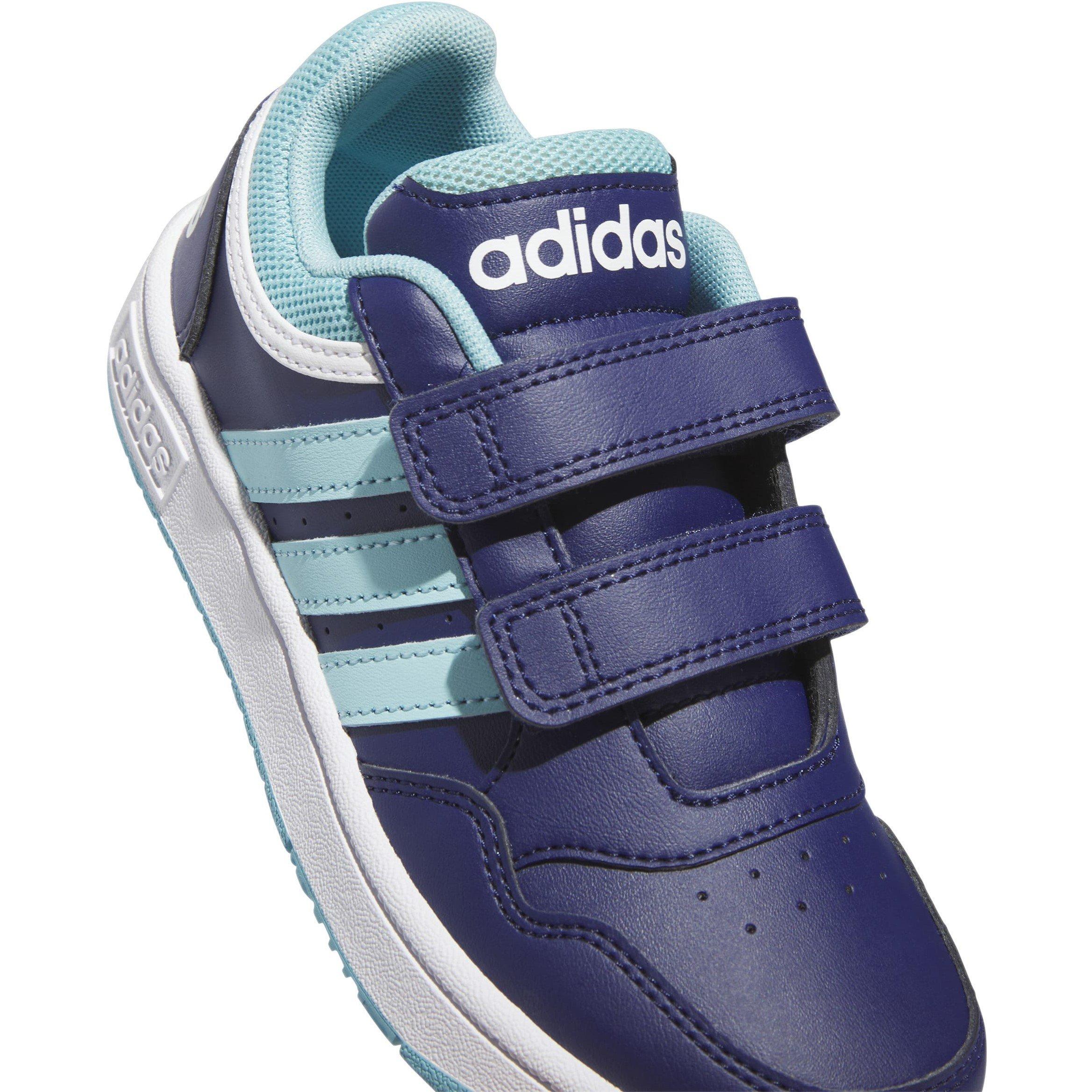 Blau/Dunkelblau - adidas - Kinder Basketballschuhe - 7