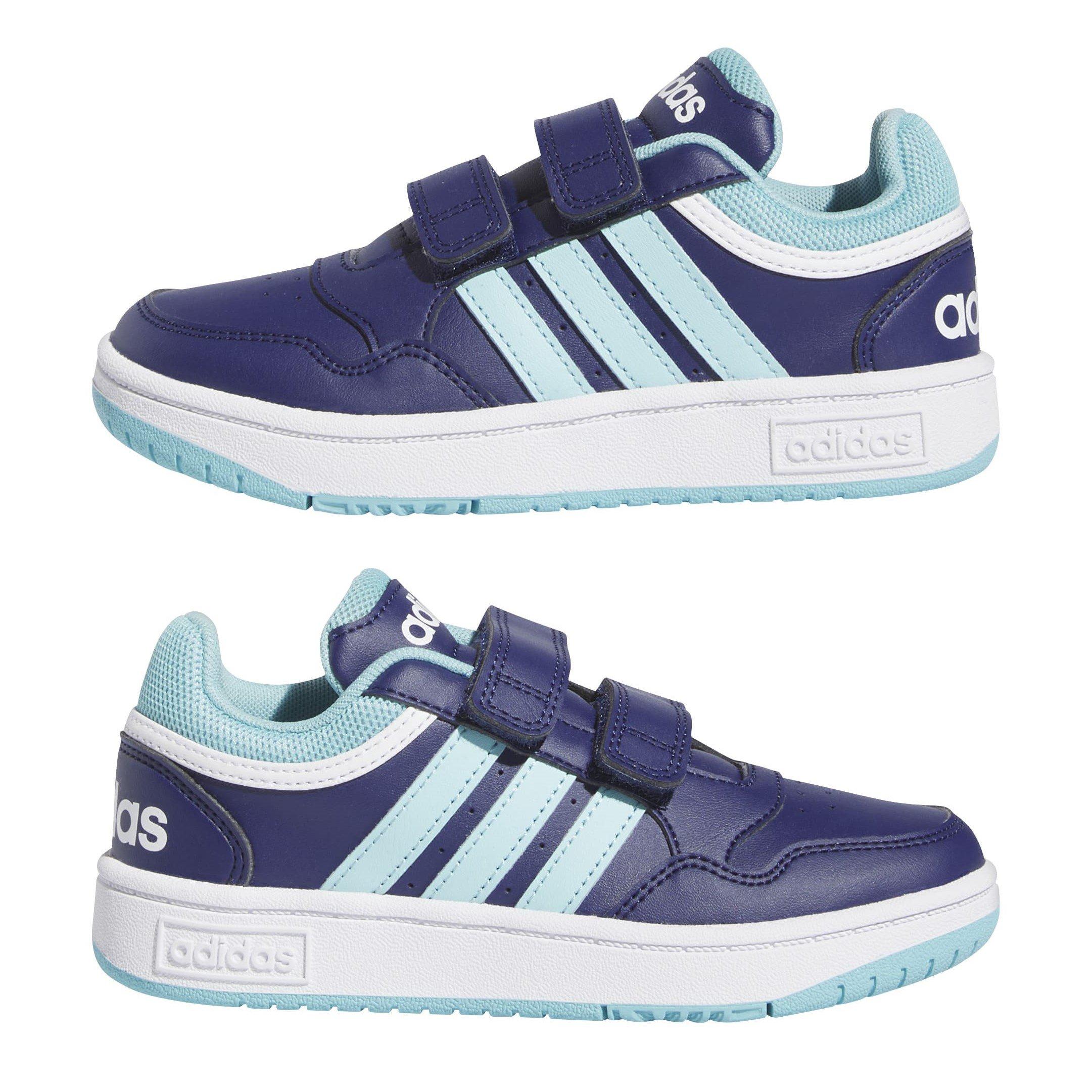 Blau/Dunkelblau - adidas - Kinder Basketballschuhe - 9