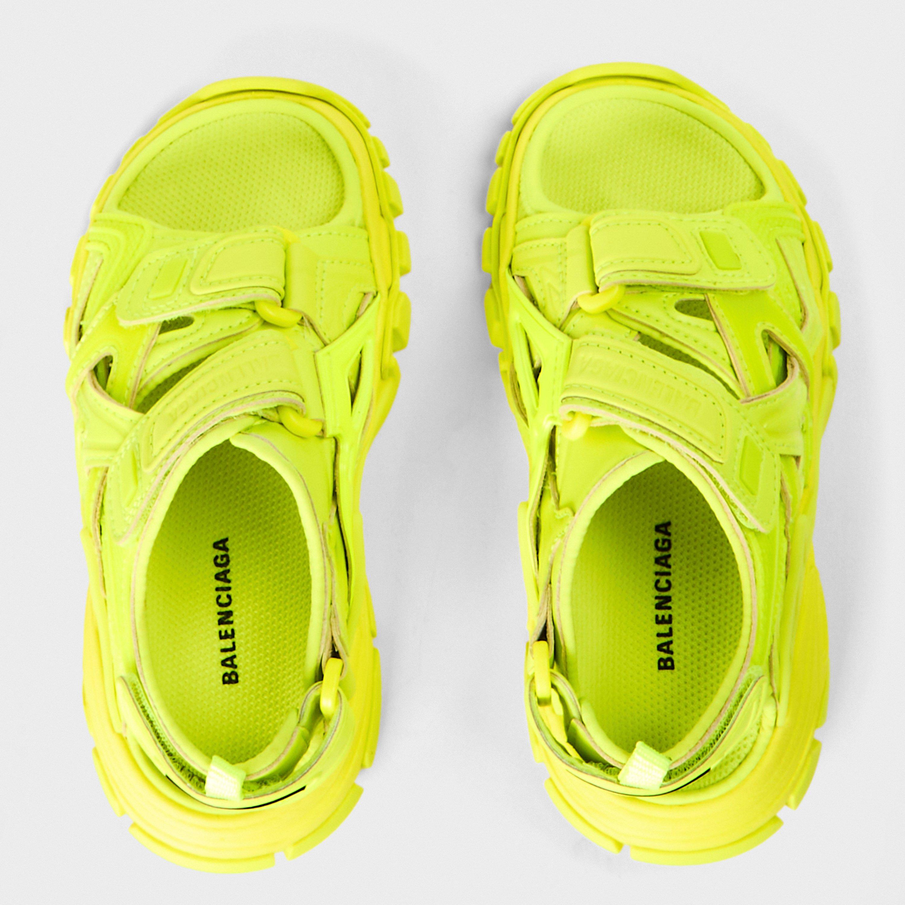 Yellow Fluo - Balenciaga - Unisex Sports Sandals, Kids - 4