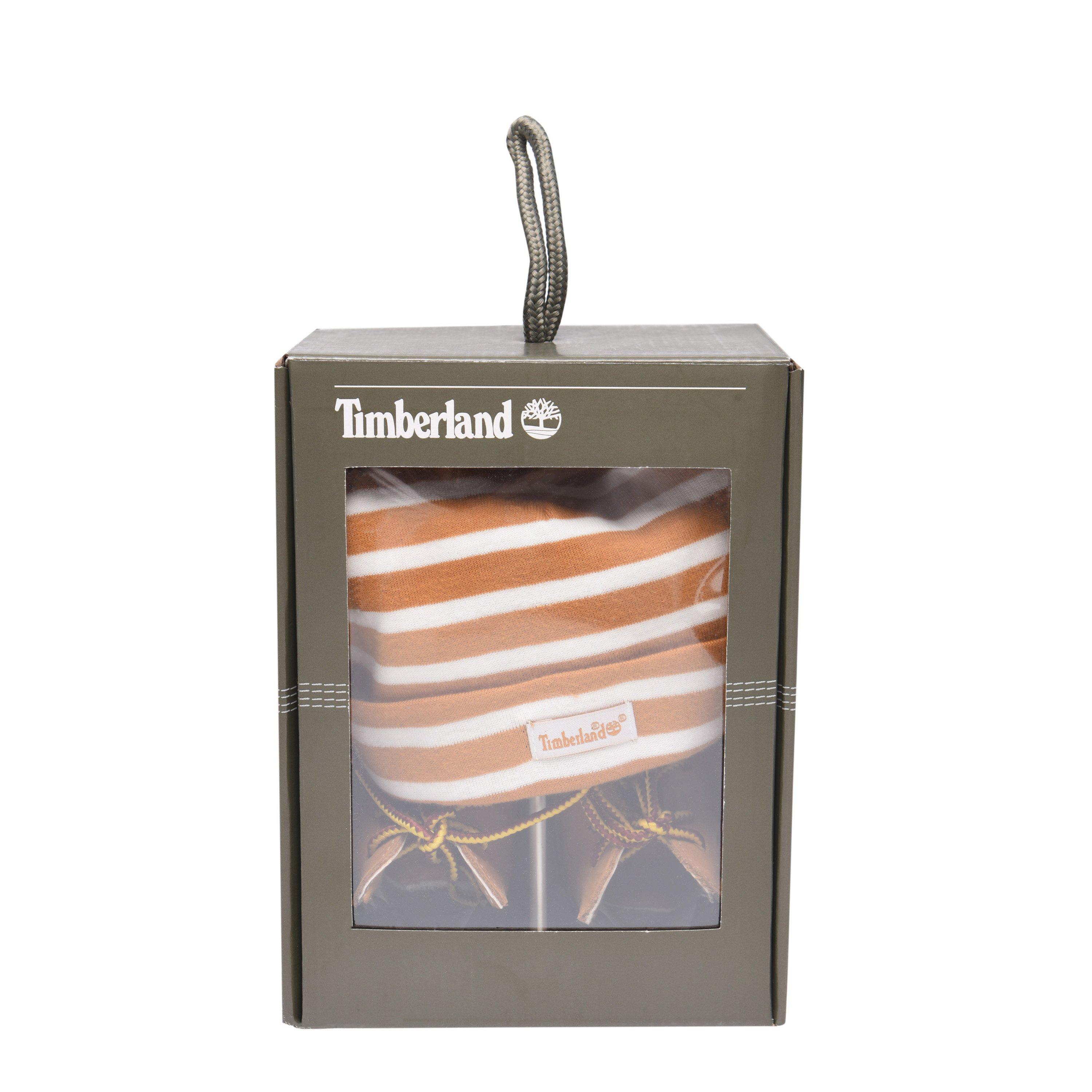 Wheat - Timberland - Crib Boots and Hat Set - 1