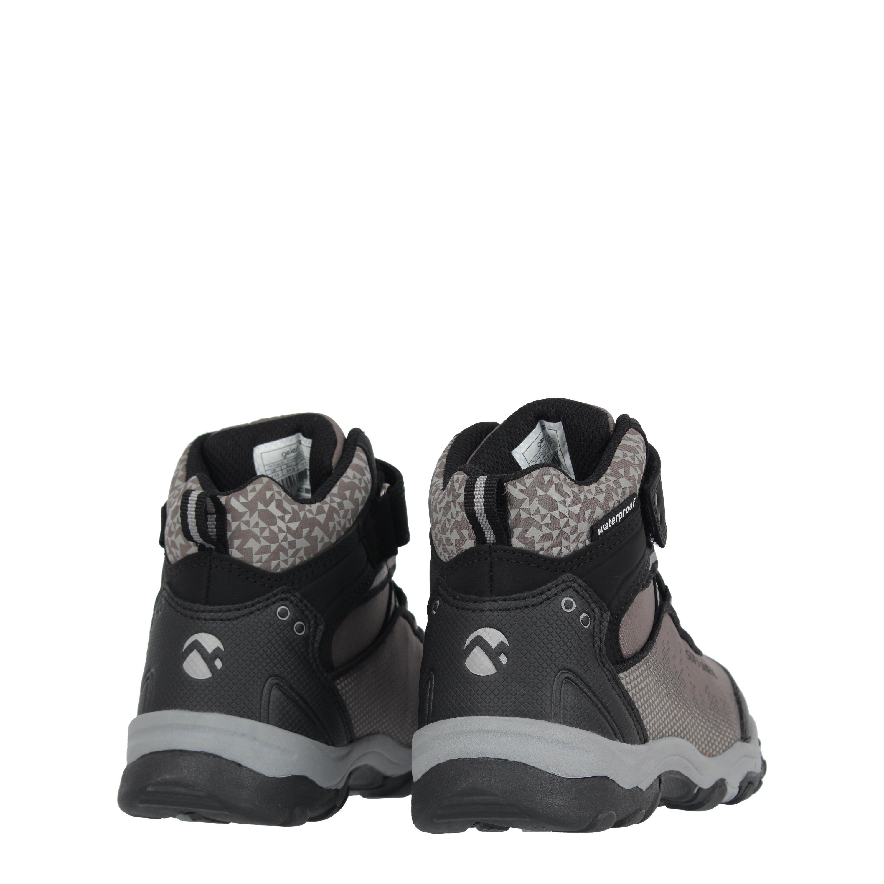 Charcoal/Blk - Gelert - Triton Waterproof Walking Boots Childrens - 4
